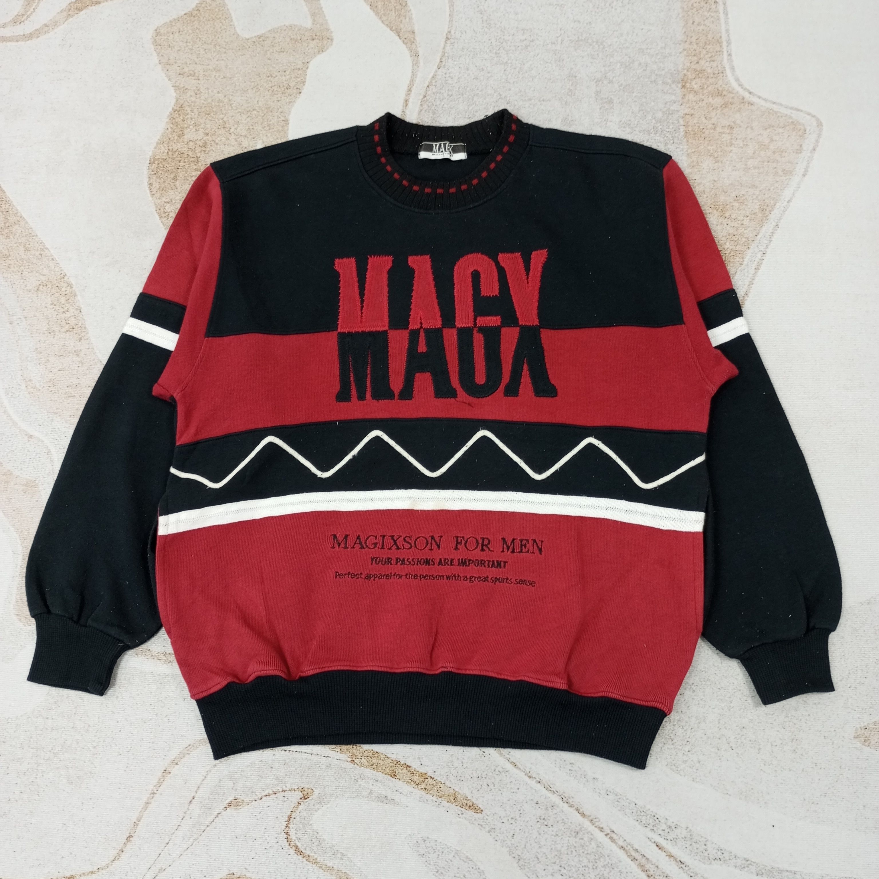 Vintage Magixson For Men Sweatshirt c232n16 Size US M / EU 48-50 / 2 - 1 Thumbnail