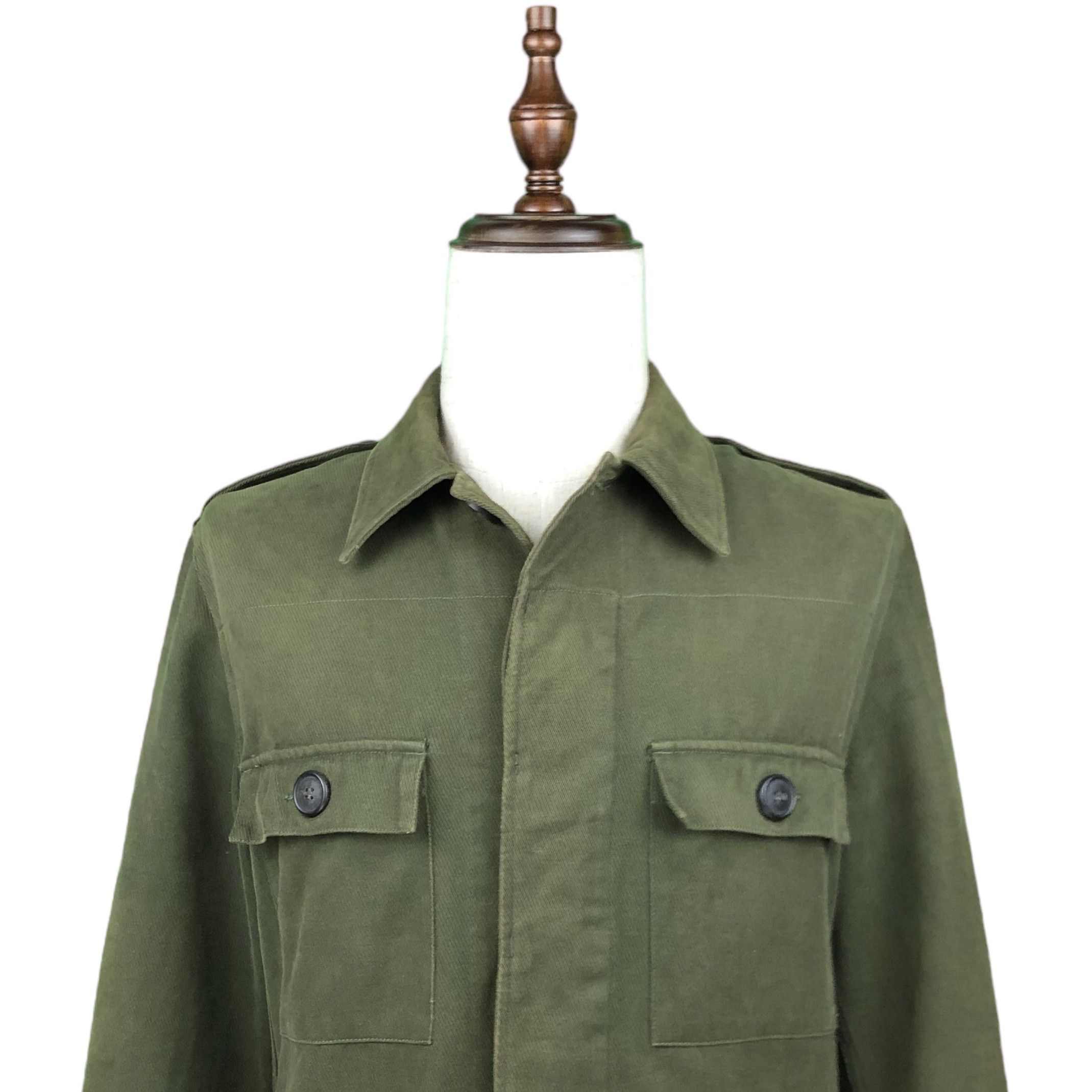 A.P.C. APC Military Green Multipockets Utility Button Wool Jacket Size US M / EU 48-50 / 2 - 4 Thumbnail