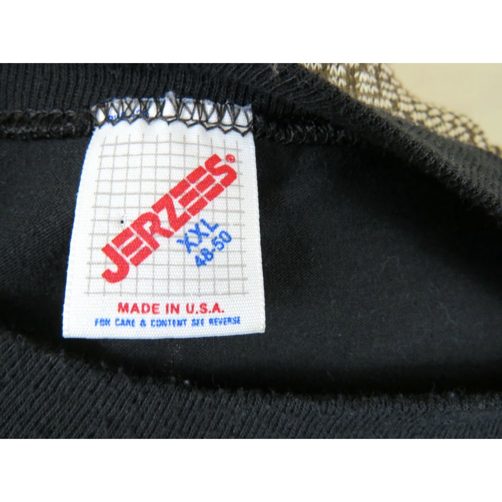 Jerzees VINTAGE Jerzees USA T-Shirt XXL Black Unisex Short Sleeve Graphic Tee 1980s 1990s “never die just keep showing” Size US XXL / EU 58 / 5 - 5 Thumbnail