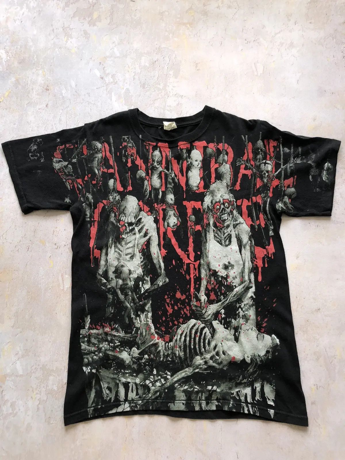 Band Tees Rare Vintage 00s y2k CANNIBAL CORPSE tee rock tee grunge Size US S / EU 44-46 / 1 - 2 Thumbnail