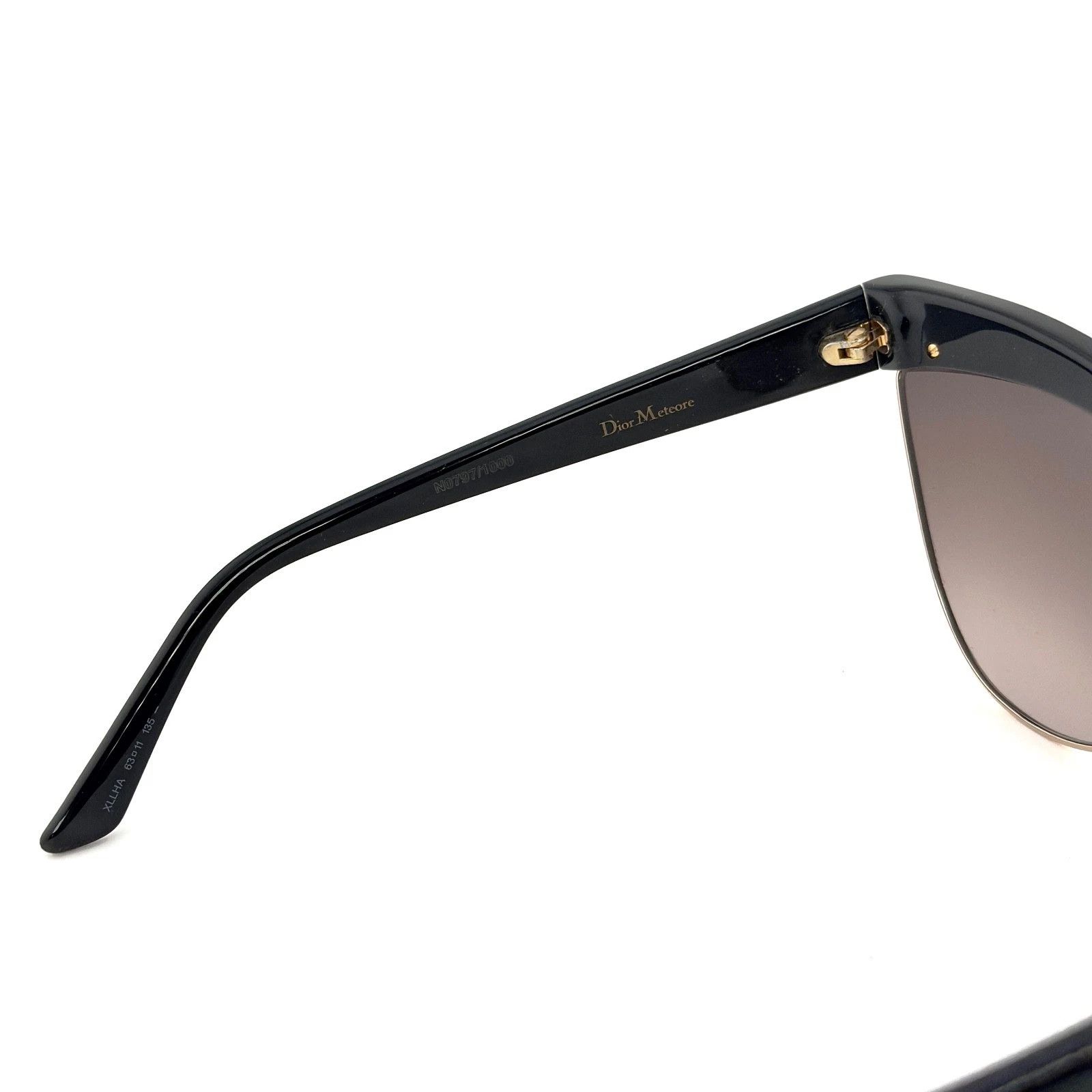 Christian Dior Monsieur CHRISTIAN DIOR METEORE Black 24K Gold Leaf Sunglasses Size ONE SIZE - 4 Thumbnail