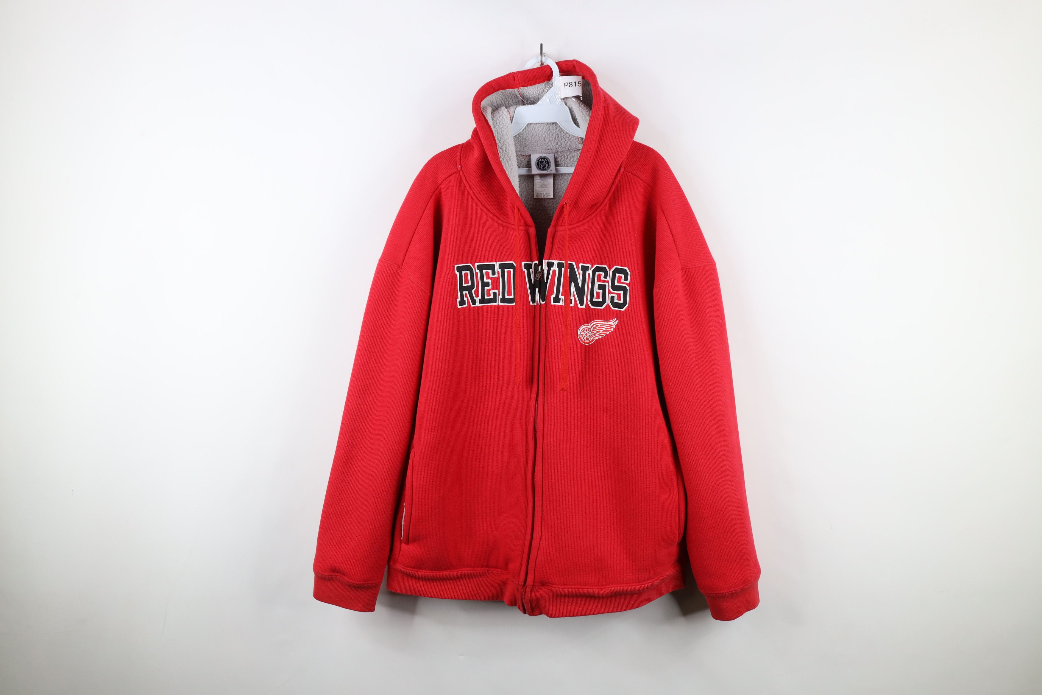 Vintage Vintage Y2K NHL Lined Heavyweight Detroit Red Wings Hoodie Size US XXL / EU 58 / 5 - 1 Thumbnail