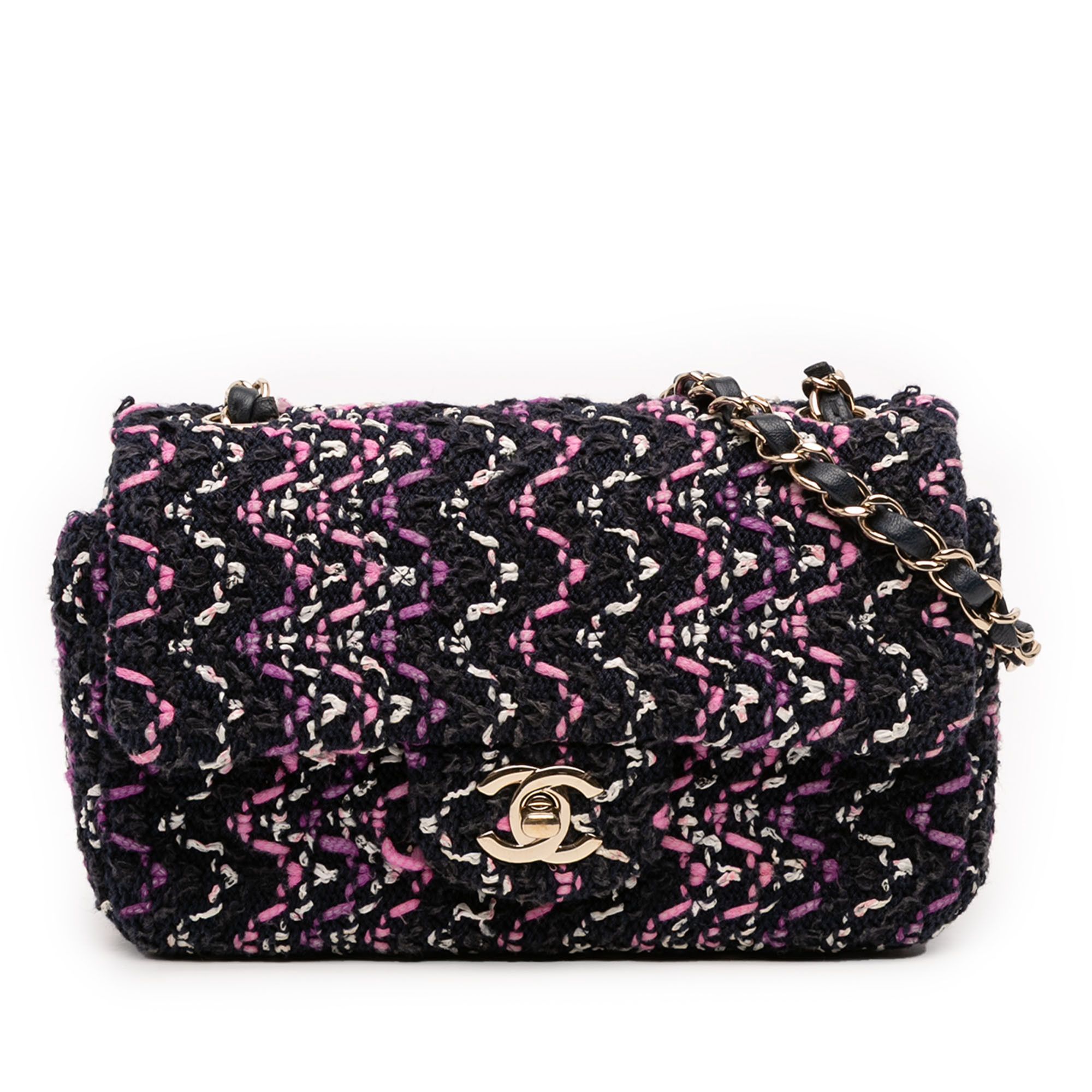 Chanel Chanel Mini Rectangular Classic Multicolor Cotton Stitched Single Flap Size ONE SIZE - 1 Thumbnail