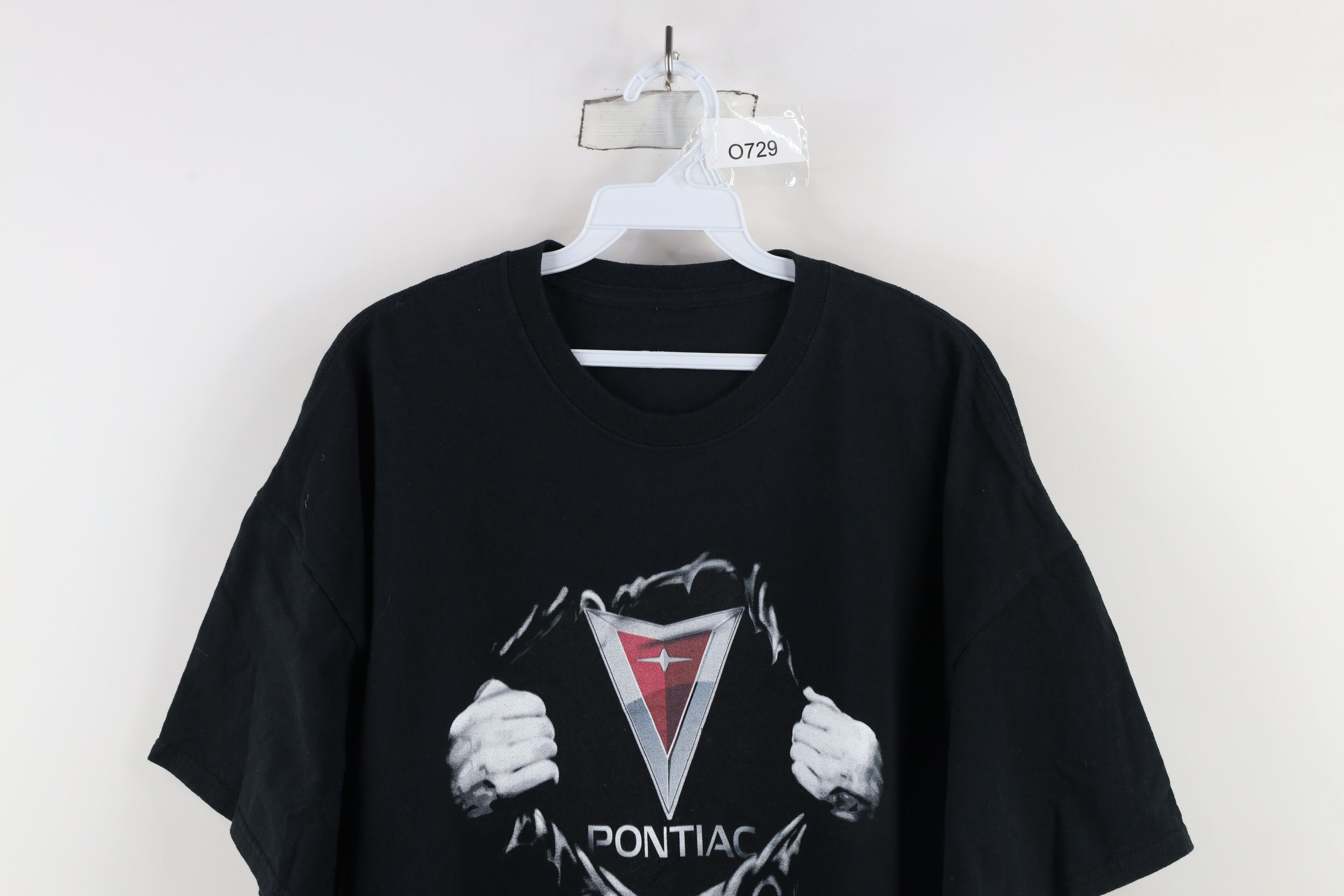 Vintage Vintage Spell Out Pontiac Car Short Sleeve T-Shirt Black Size US XXL / EU 58 / 5 - 2 Thumbnail