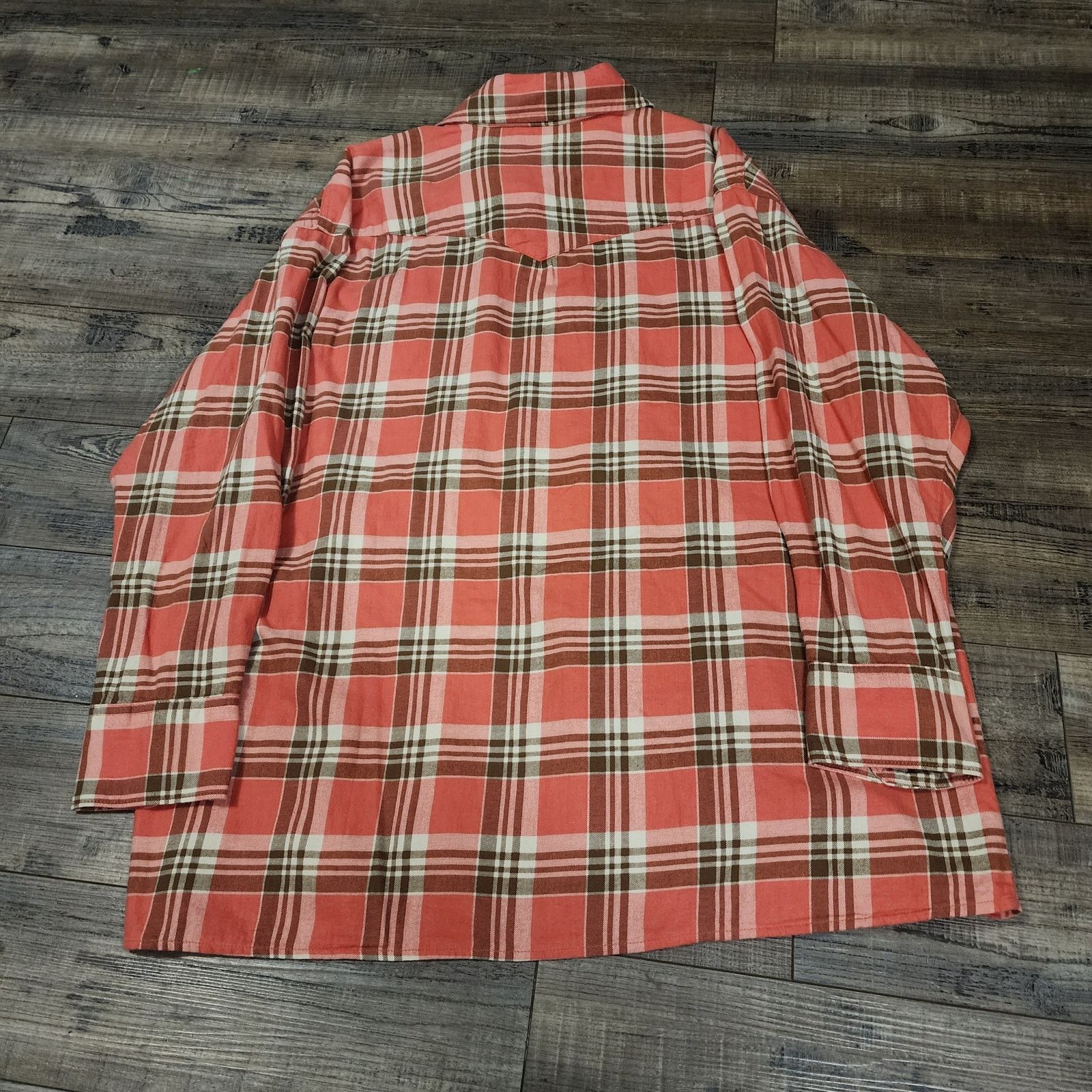 Levi's Levi’s Western Pearl Snap Flannel Women’s size L Plaid 2194 Size L / US 10 / IT 46 - 5 Thumbnail