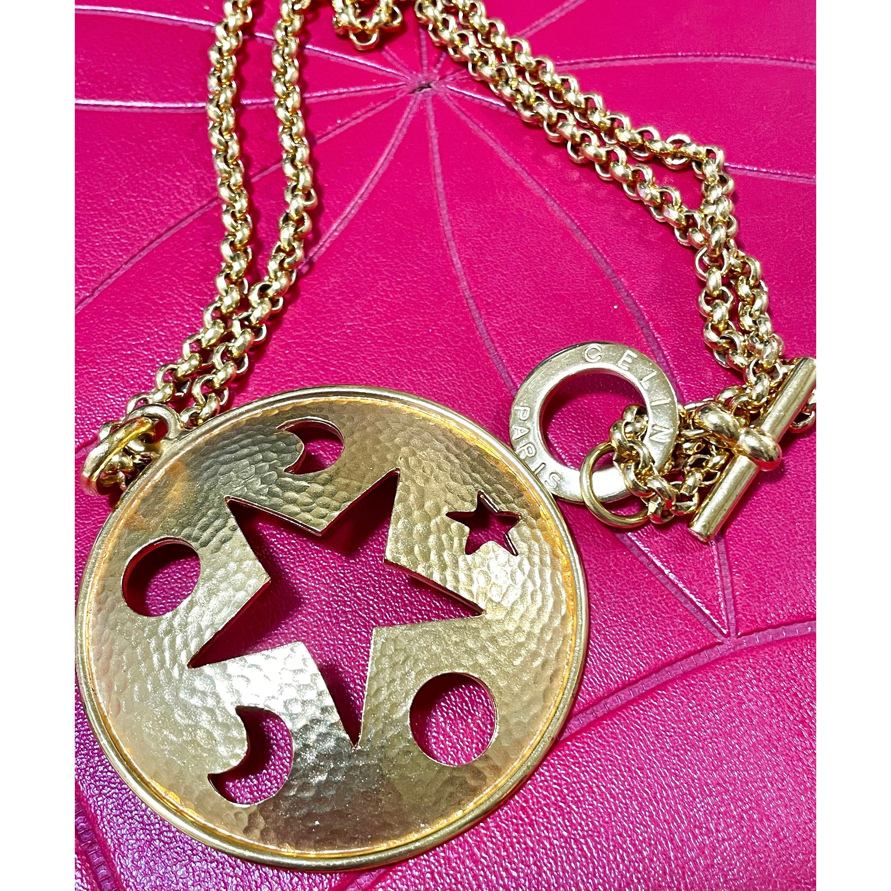 Celine MINT. Vintage Celine gold chain necklace with star top Size ONE SIZE - 4 Thumbnail