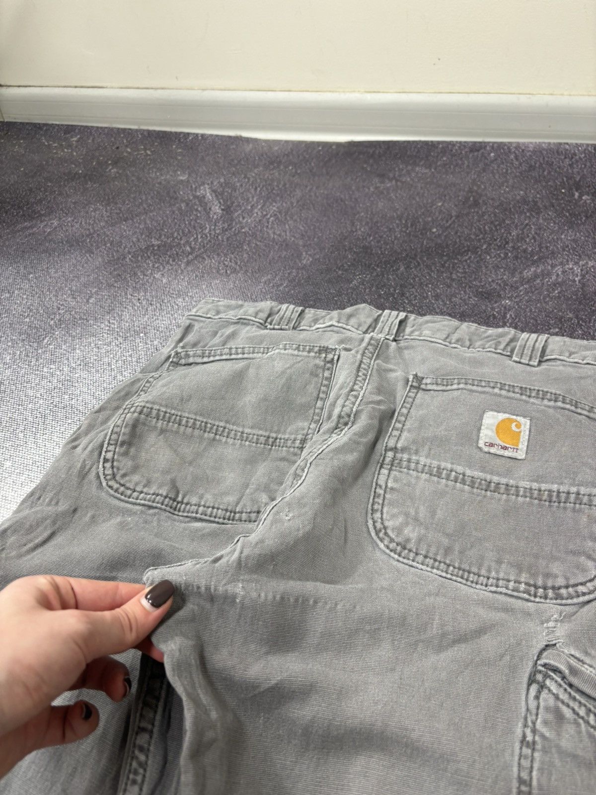 Carhartt Vintage Carhartt USA Gray Distressed Y2K Hype Work Pants Size US 32 / EU 48 - 8 Thumbnail