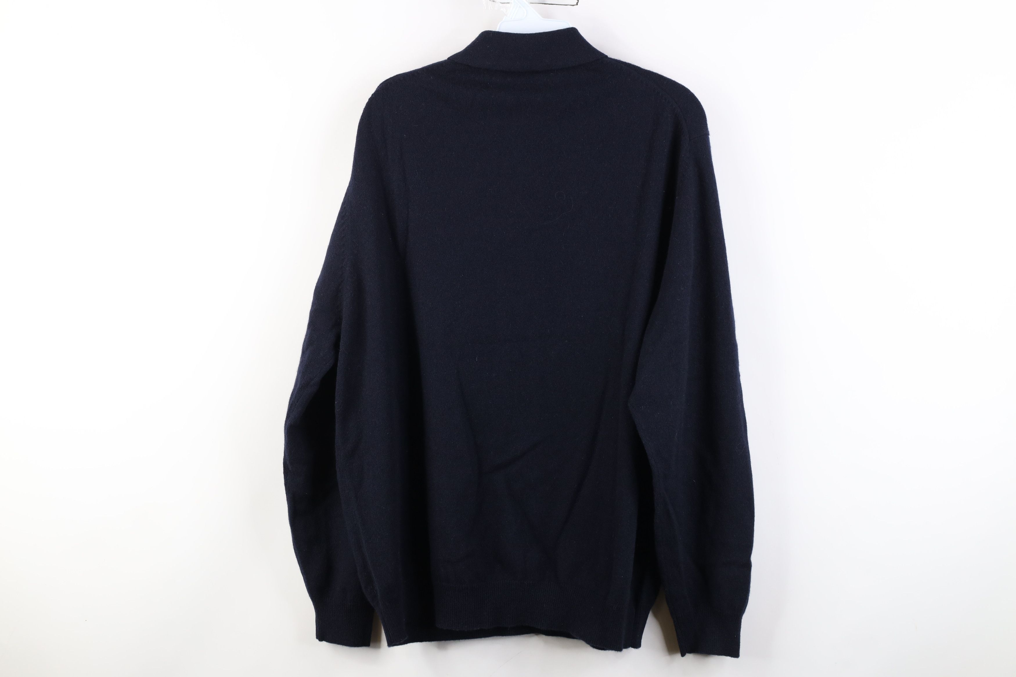 Vintage Vintage 90s Streetwear 2 Ply Cashmere Knit Collared Sweater Size US L / EU 52-54 / 3 - 9 Thumbnail