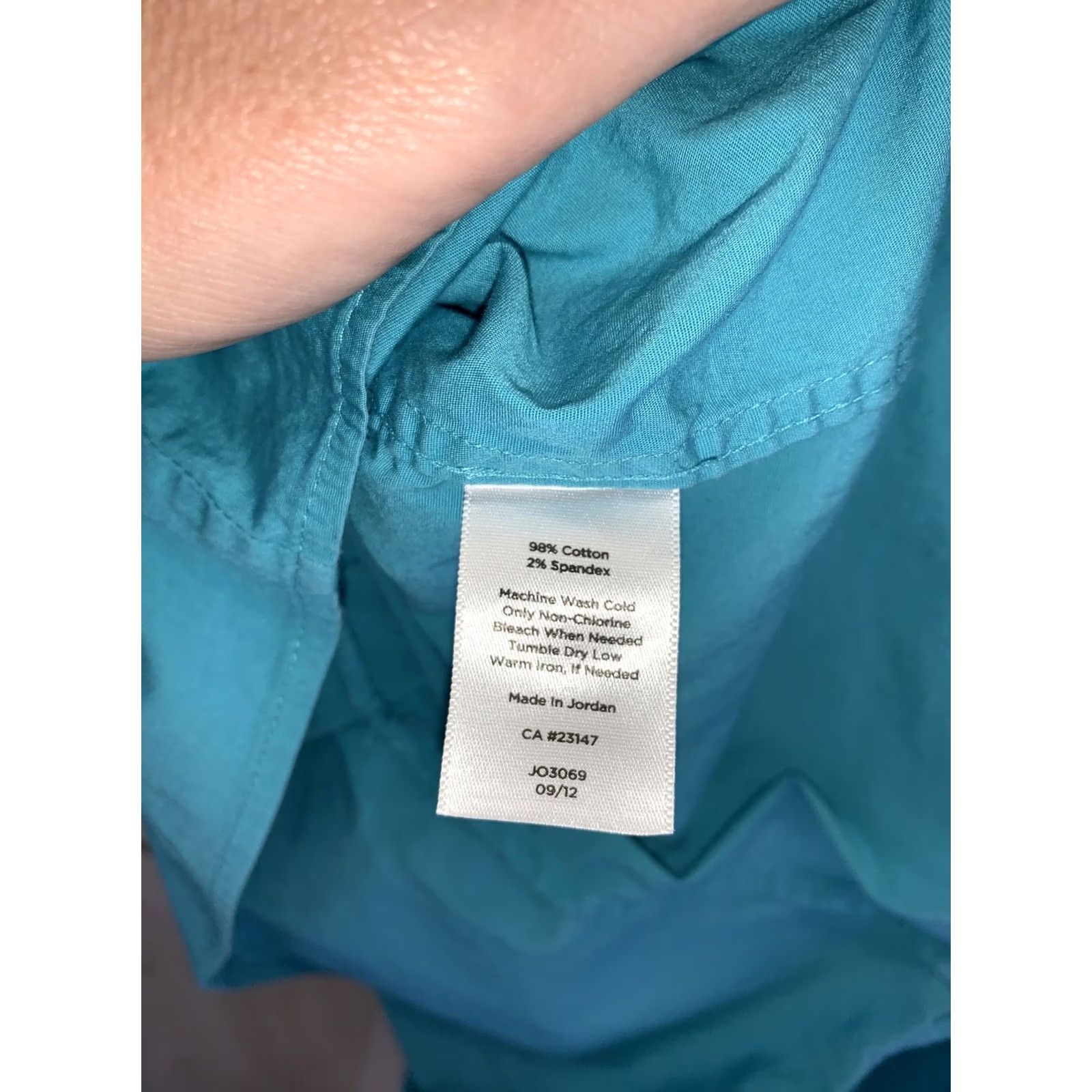 Talbots Talbots Tank Blue V Neck ZIP Side Petites Womens 22-7579 Sleeveless Cotton Spandex Basic Casual Shirt Women Size 3XL / US 20-22 - 5 Thumbnail