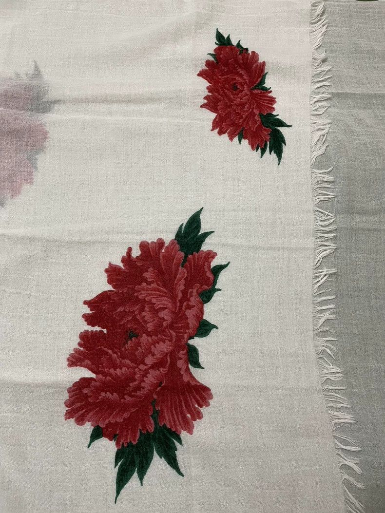 Yohji Yamamoto Yohji Yamamoto Peony scarf dyed by Youchan scarf 2505-Nexta Size ONE SIZE - 1 Thumbnail