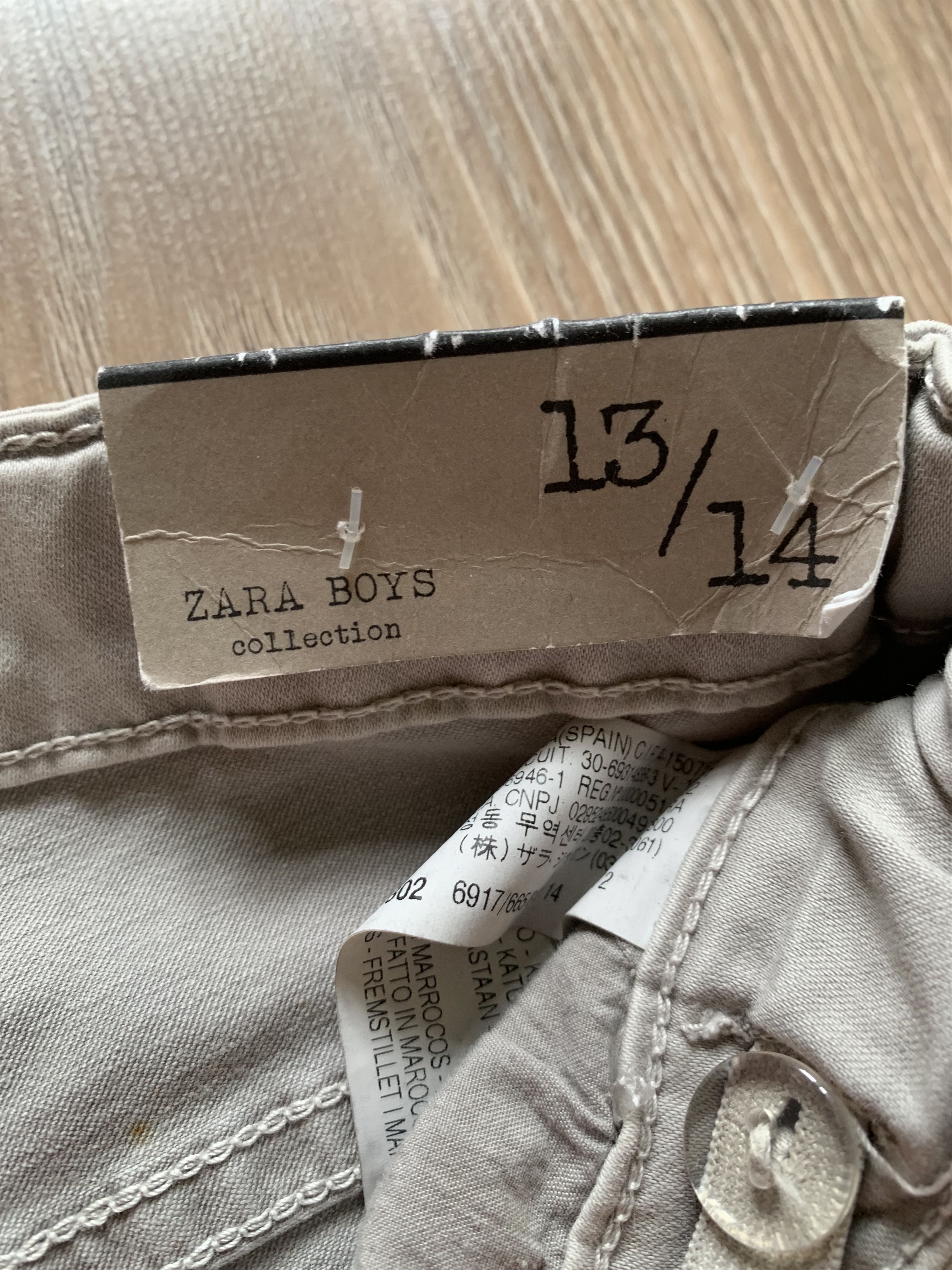 Designer × Zara New Zara Boys Colection Biker Denim Grey Jeans Size US 26 / EU 42 - 7 Thumbnail