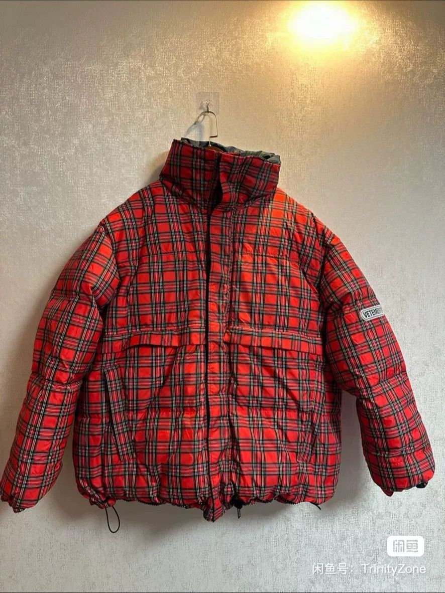 Vetements reversible plaid puffer jacket with hoods Size US L / EU 52-54 / 3 - 1 Thumbnail