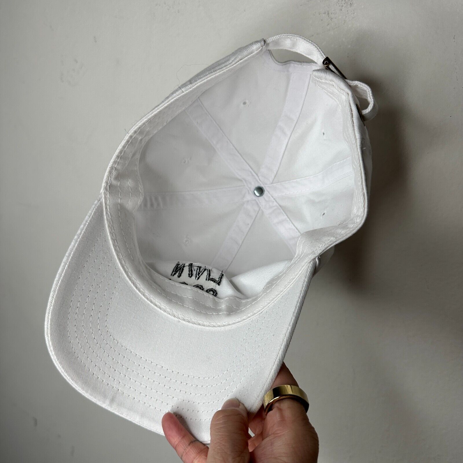 Other NWOT Livin Cool White Baseball Cap Hat Black Livin Cool OS Size ONE SIZE - 8 Thumbnail