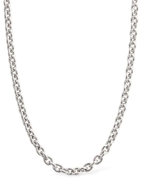 Tom Wood o1lsvrm0525 Size: M/Ada Chain Slim Necklace in Silver Size ONE SIZE - 1 Thumbnail