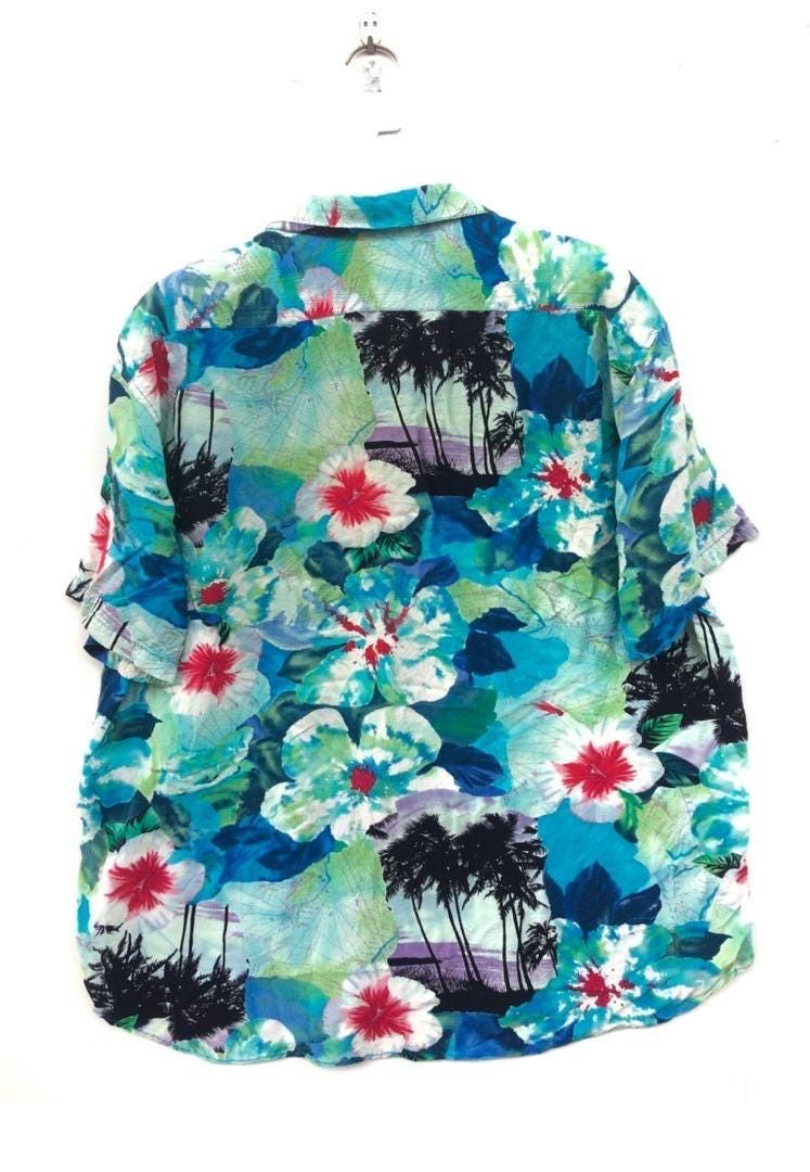 Jams World × Vintage Vtg 90s Jams World hawaiian floral shirts button up Size US XXL / EU 58 / 5 - 3 Thumbnail