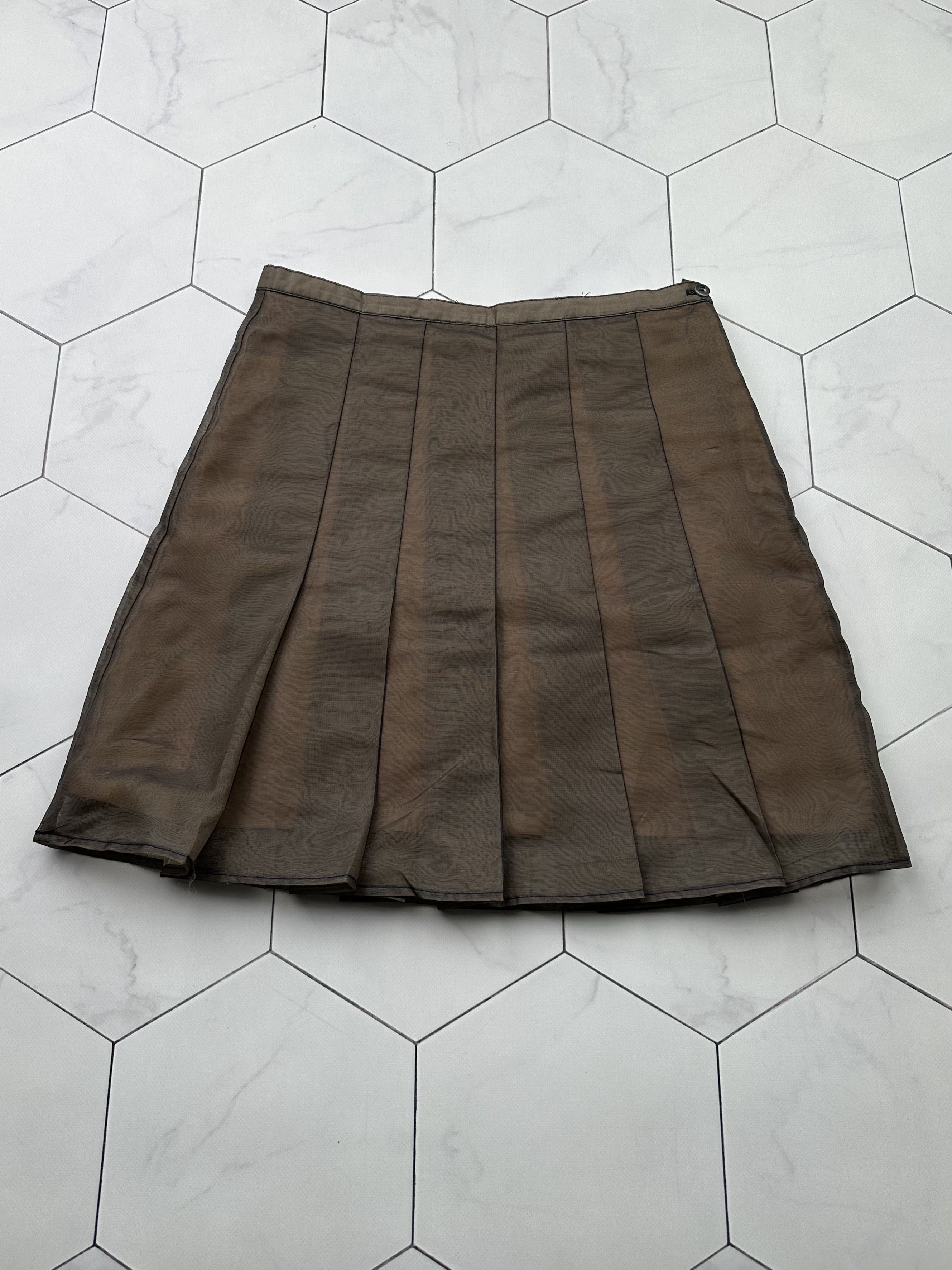 Japanese Brand Vintage Flare Mesh Mini Skirt D15E2 B4 Size 27" / US 4 / IT 40 - 1 Thumbnail