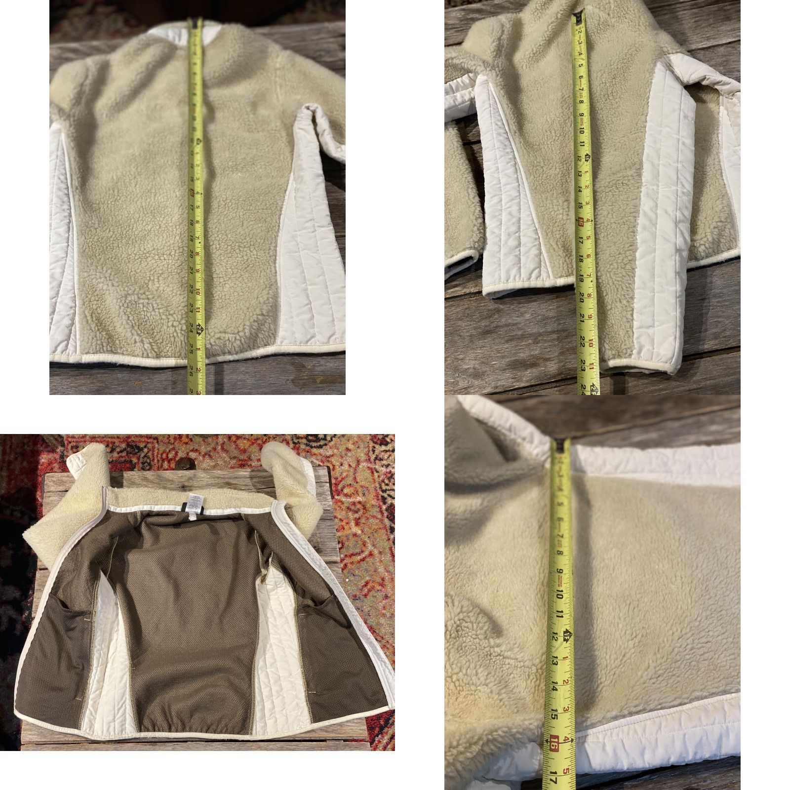 Patagonia Patagonia Retro-X Synchilla Jacket Full Zip Womens XS Ivory Sleeve Sherpa Modern Winter Size XS / US 0-2 / IT 36-38 - 8 Thumbnail