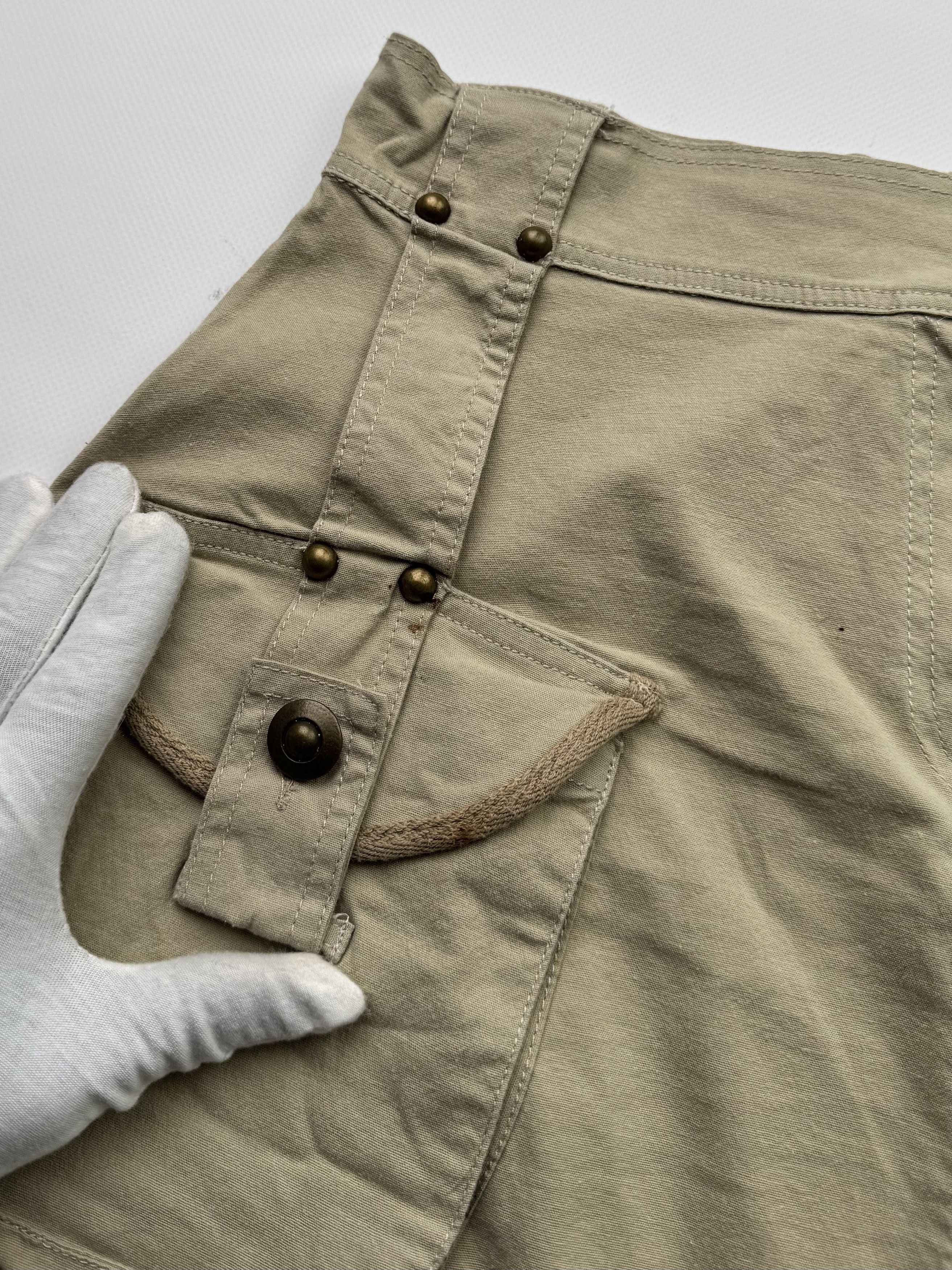Vintage Vintage Cargo Skirt B424(V224)E2 Size 29" - 4 Thumbnail