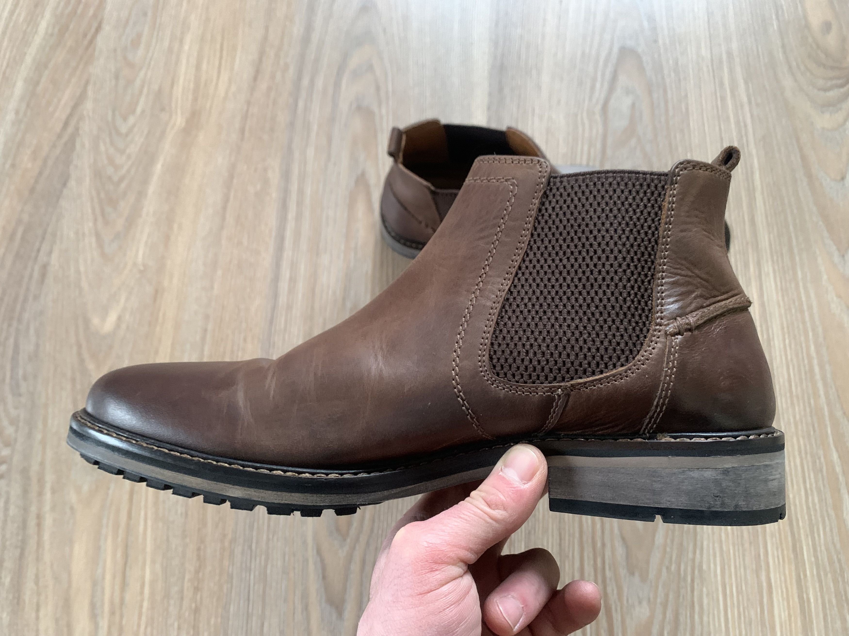 Dune London Mens Dune London Chorleys Chelsea Boots Brown Leather Size US 9 / EU 42 - 5 Thumbnail