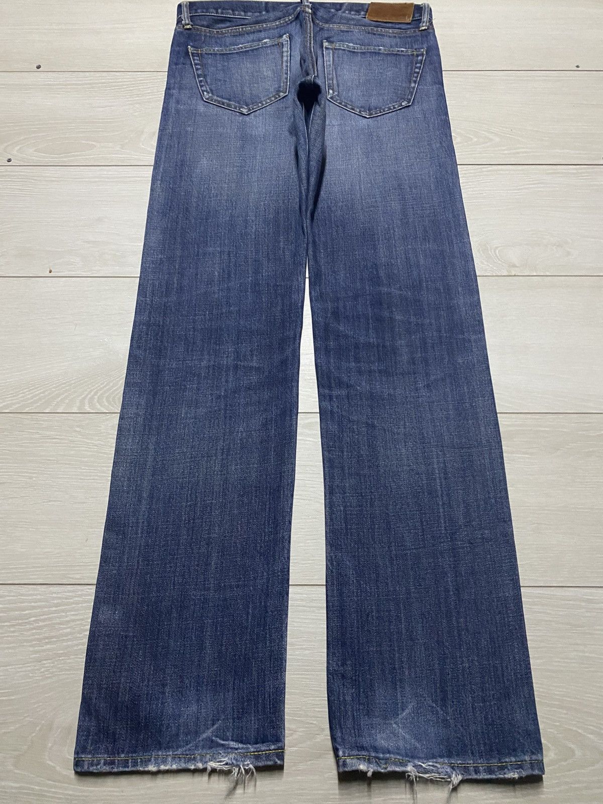 Uniqlo Vintage Japanese Brand Uniqlo Faded Wash Slim Skinny Jeans Size US 33 - 2 Thumbnail