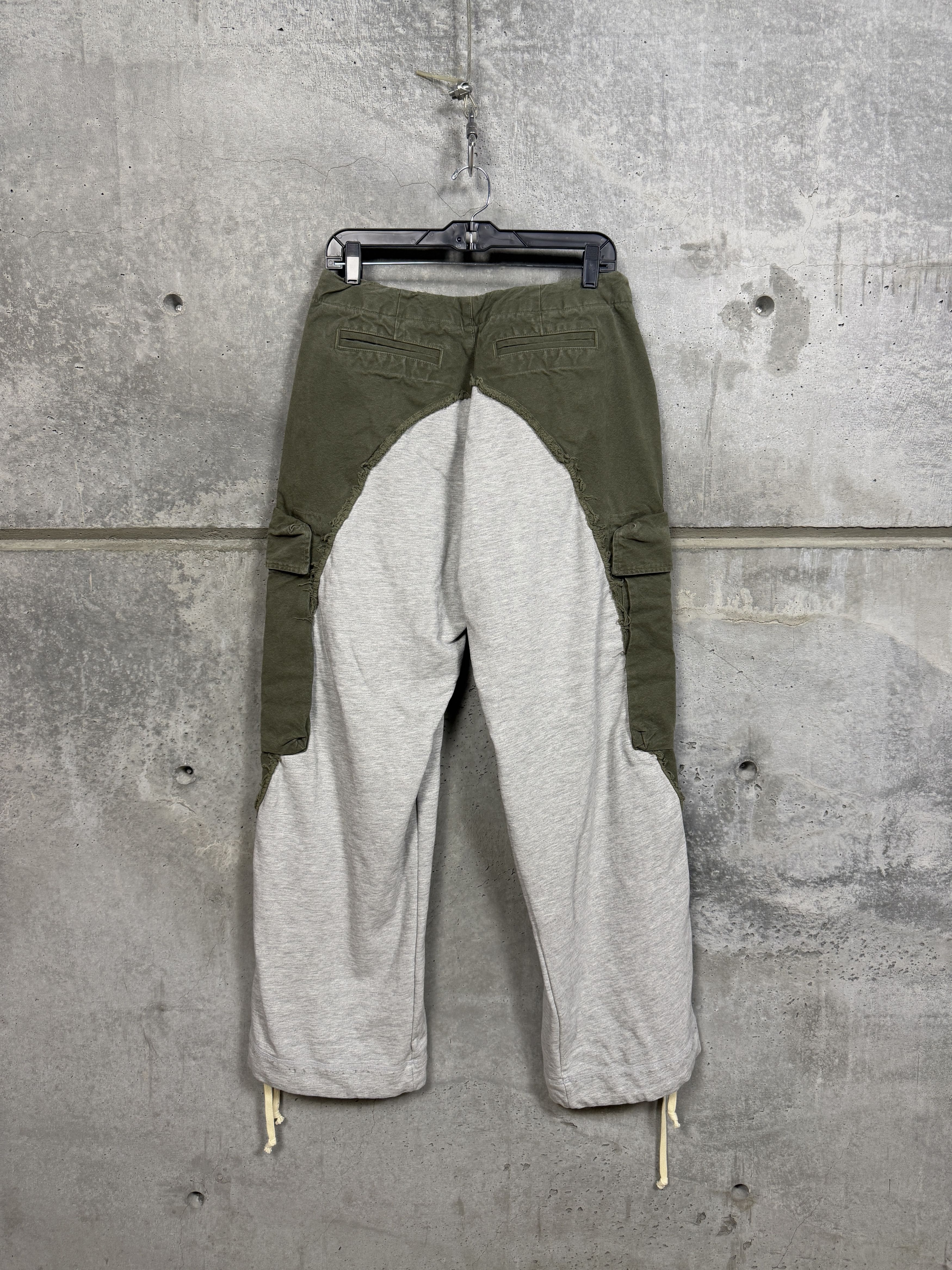 Greg Lauren Greg Lauren Army/ Heather Wide Leg Pants Size US 30 / EU 46 - 6 Thumbnail