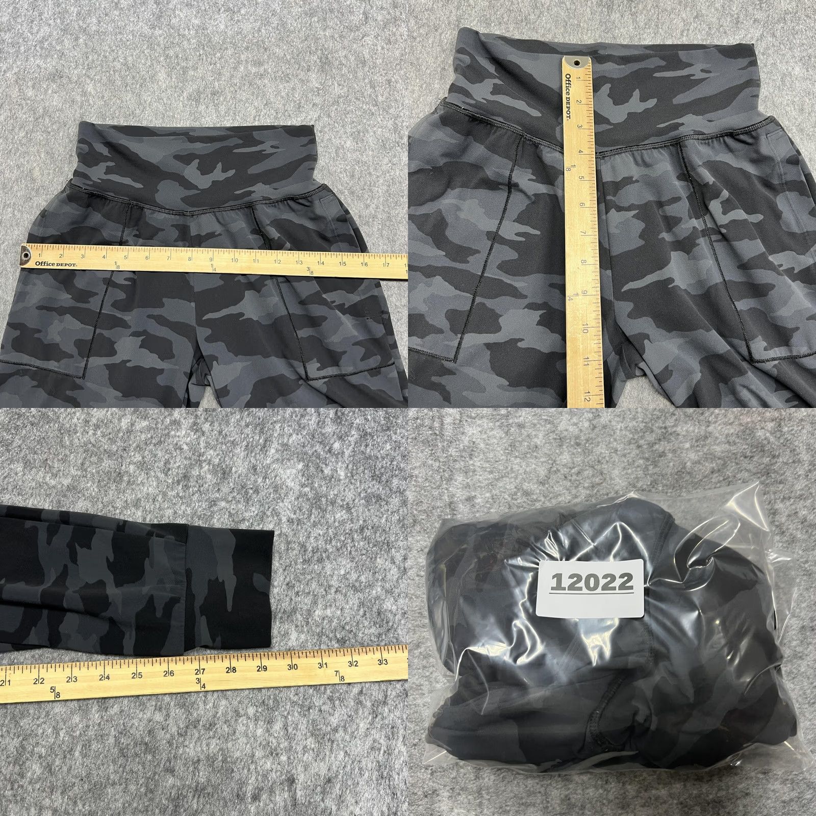 Athleta Athleta Womens XST Black Camo Salutation Jogger Tall Yoga Gym Workout Size 26" / US 2 / IT 38 - 9 Thumbnail