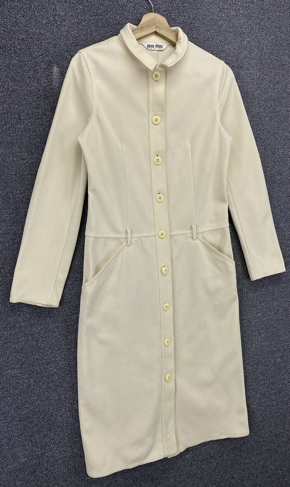 Miu Miu × Prada Vintage Miu Miu Prada Button Up Long Coat Jacket Size M / US 6-8 / IT 42-44 - 2 Thumbnail