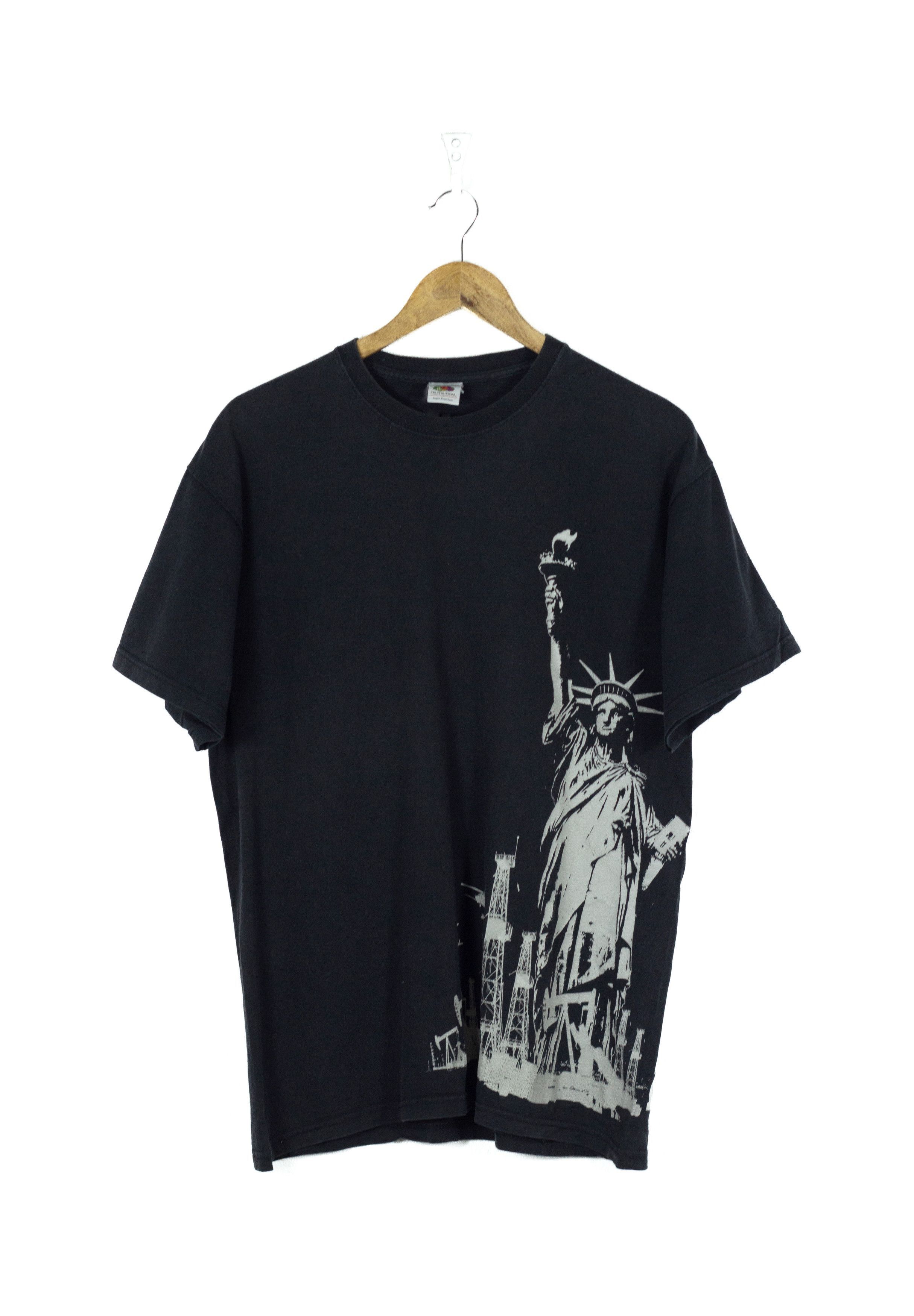 Band Tees Vintage Anti Flag Punk Rock NY Liberty Statue Tee 90s NZ Size US M / EU 48-50 / 2 - 1 Thumbnail