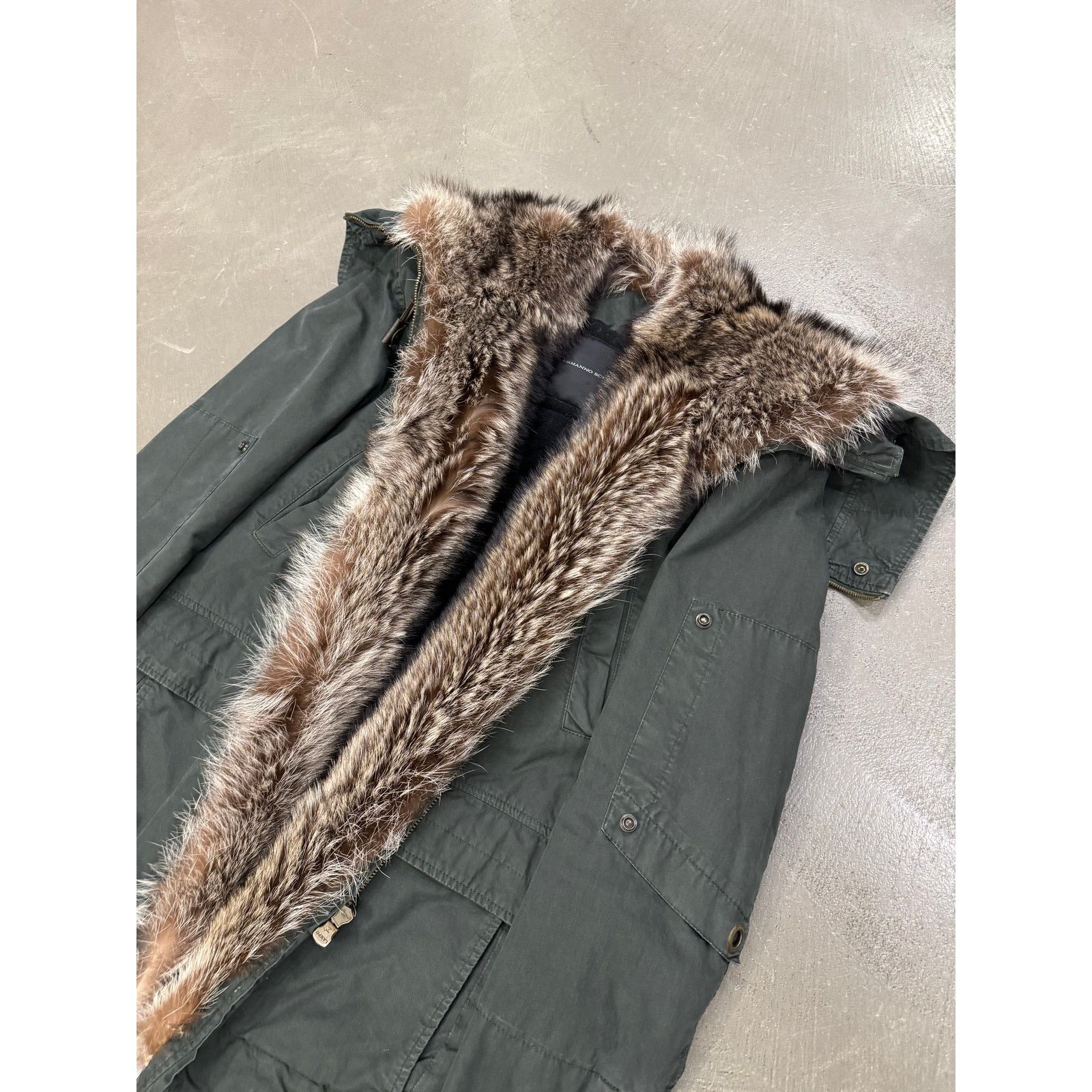 Ermanno Scervino 2010s Ermanno Scervino "Kanye" real marmot fur parka Size US L / EU 52-54 / 3 - 3 Thumbnail