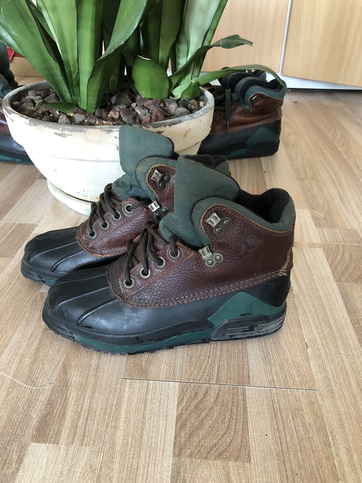 Eddie Bauer Eddie Bauer Womens 8M Boots Duck Brown Leather Rain Size US 8 / IT 38 - 3 Thumbnail