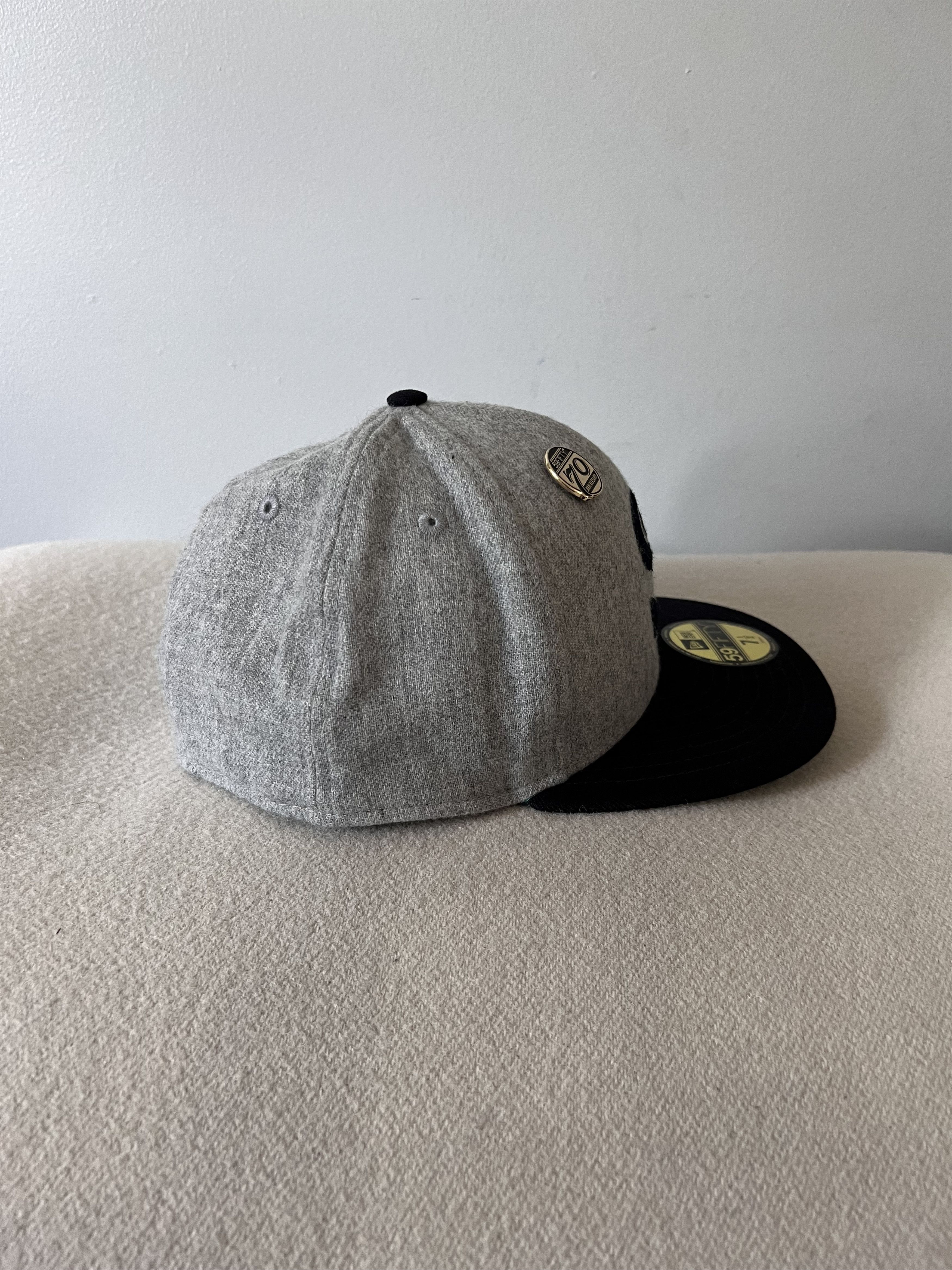 MLB 7 1/2 New Era Chicago White Sox 5950 Wool Fitted Hat in Grey Size ONE SIZE - 3 Thumbnail