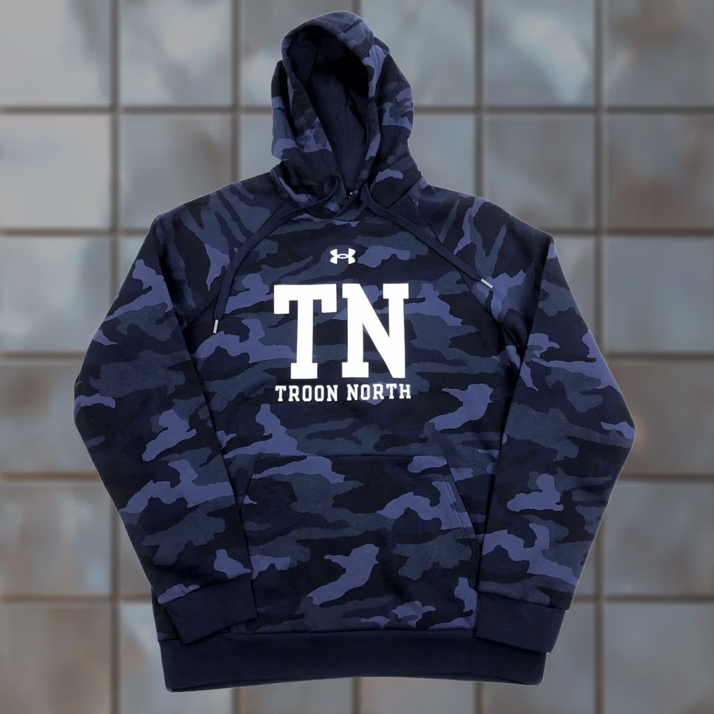 Under Armour Under Armour Hoodie Pullover Camouflage TN Camo Camouflage Blue White Navy Men M Pullover Hoodie Size US M / EU 48-50 / 2 - 1 Thumbnail