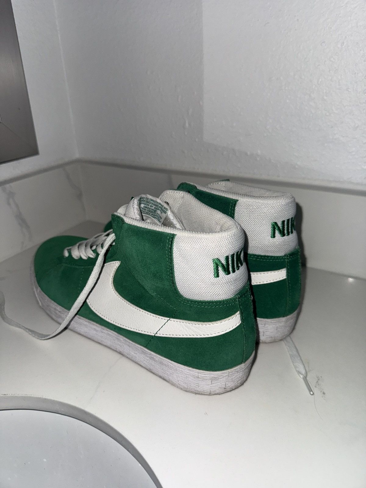 Nike Nike SB Blazer Mid Pine Green Size US 11.5 / EU 44-45 - 6 Thumbnail