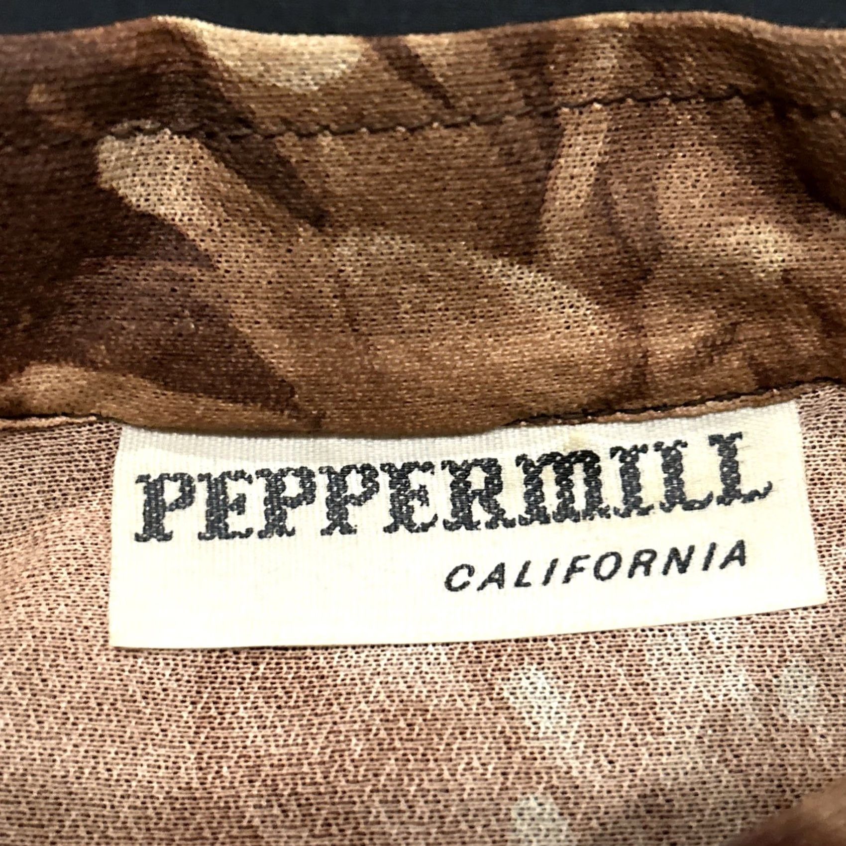 Vintage Peppermill of California Womens Vintage Semi Sheer Peasant Top, Blouse A24 Size M / US 6-8 / IT 42-44 - 3 Thumbnail
