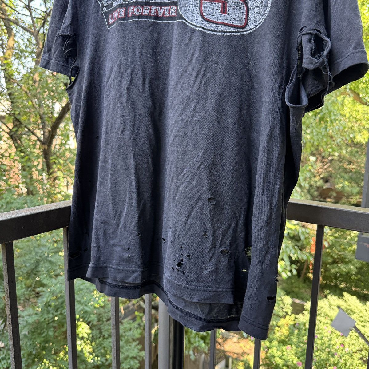 Vintage Thrashed Faded Distressed NASCAR Thin Tee ERD Grunge Chrome Size US L / EU 52-54 / 3 - 7 Thumbnail