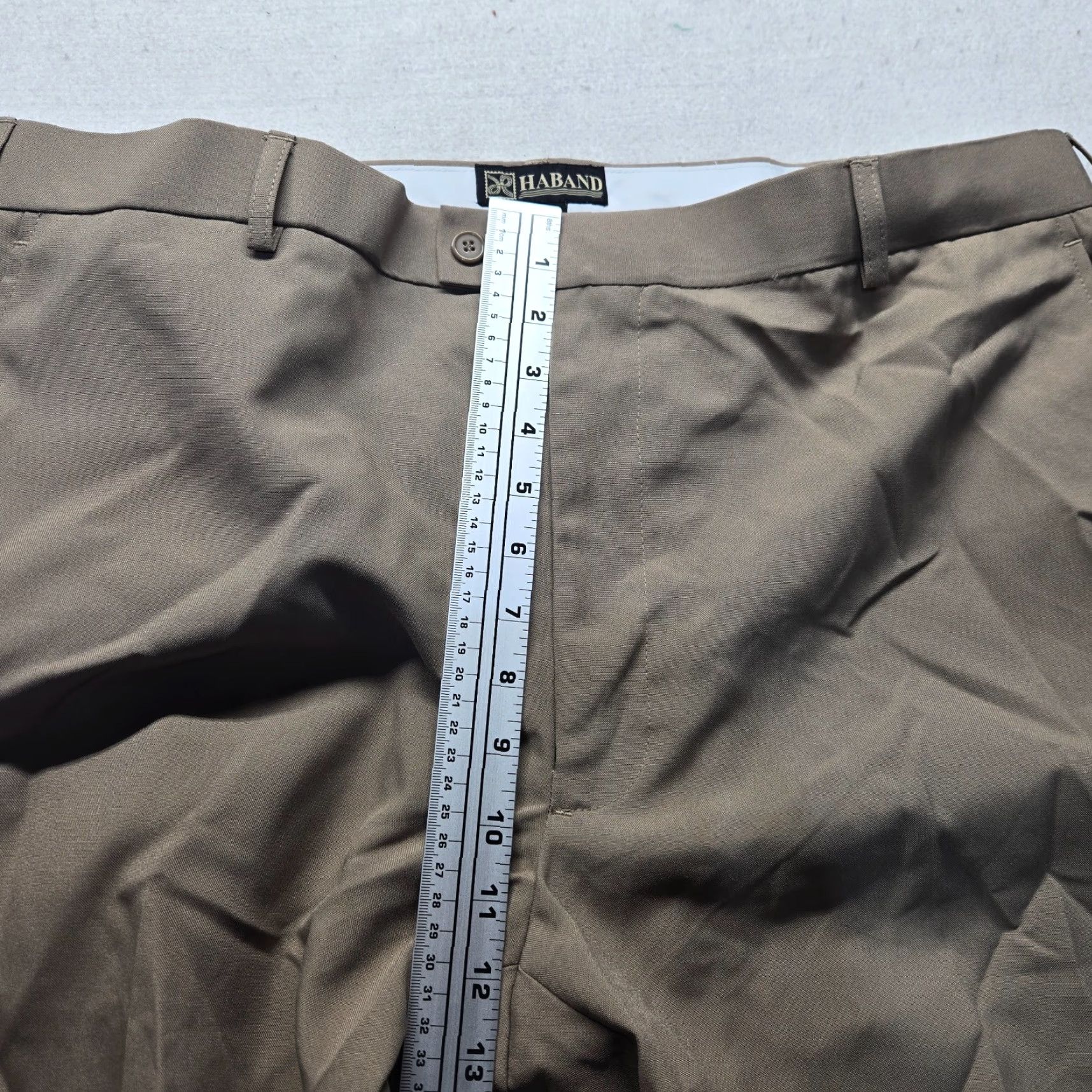 Haband Haband Pants Adult Men 40 x 29 Brown Flat Front Dress Pants Mens Size 40 Color Brown Inseam 29 Size US 40 / EU 56 - 5 Thumbnail