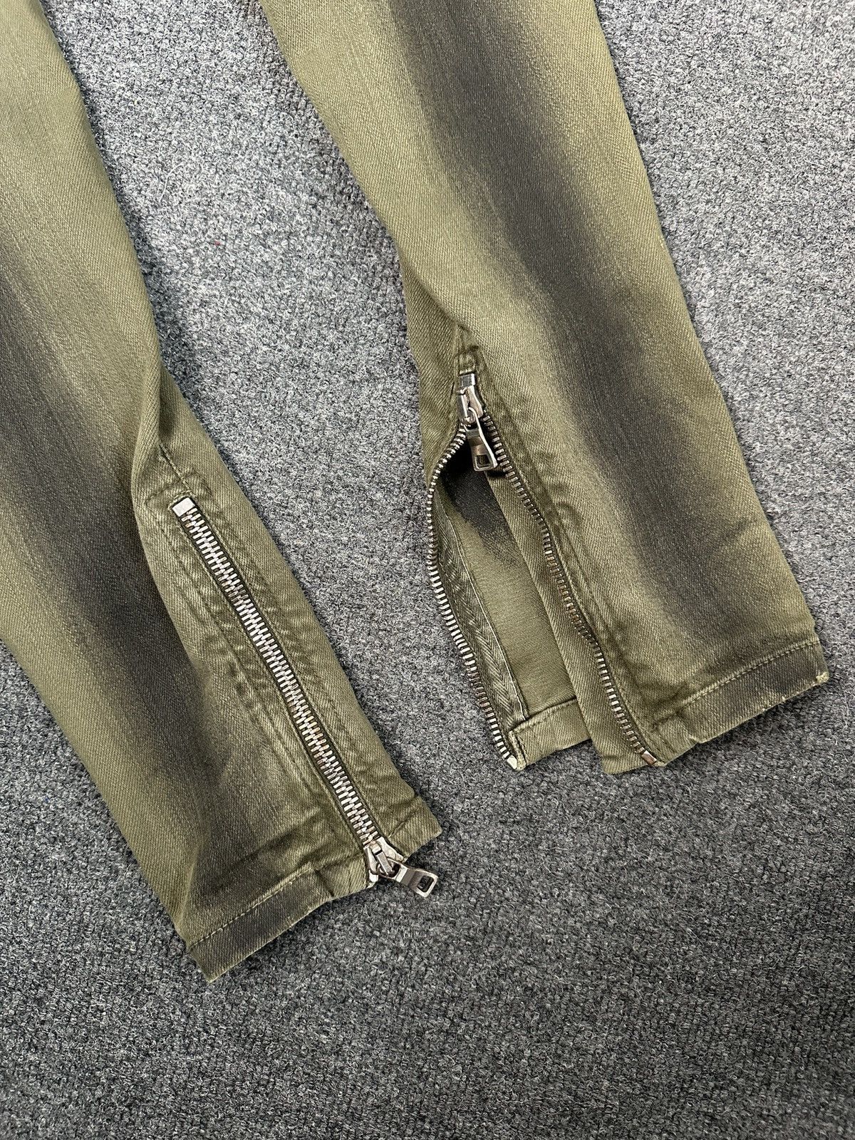 Balmain BALMAIN Paris Ankle Zip Biker Jeans Oil Wash Pants size 44 Size 30" / US 8 / IT 44 - 5 Thumbnail