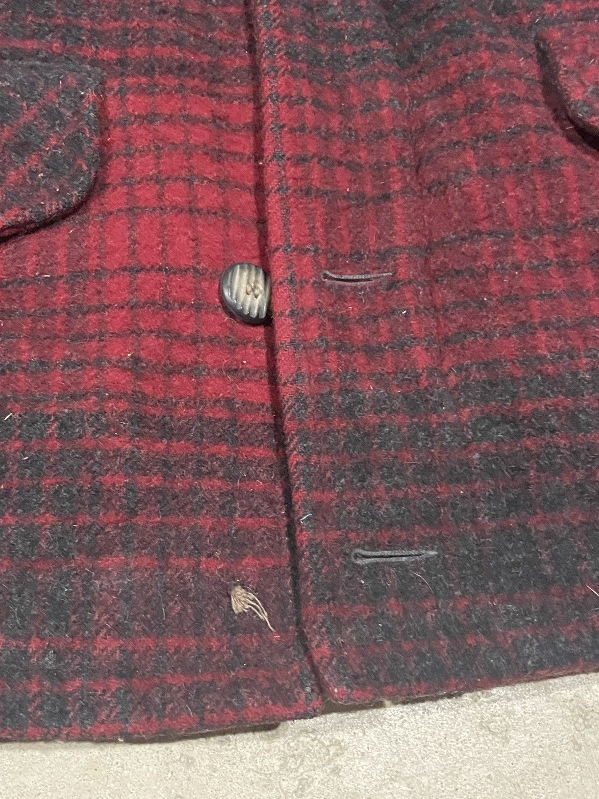 Eddie Bauer Vintage Plaid Wool Coat Jacket