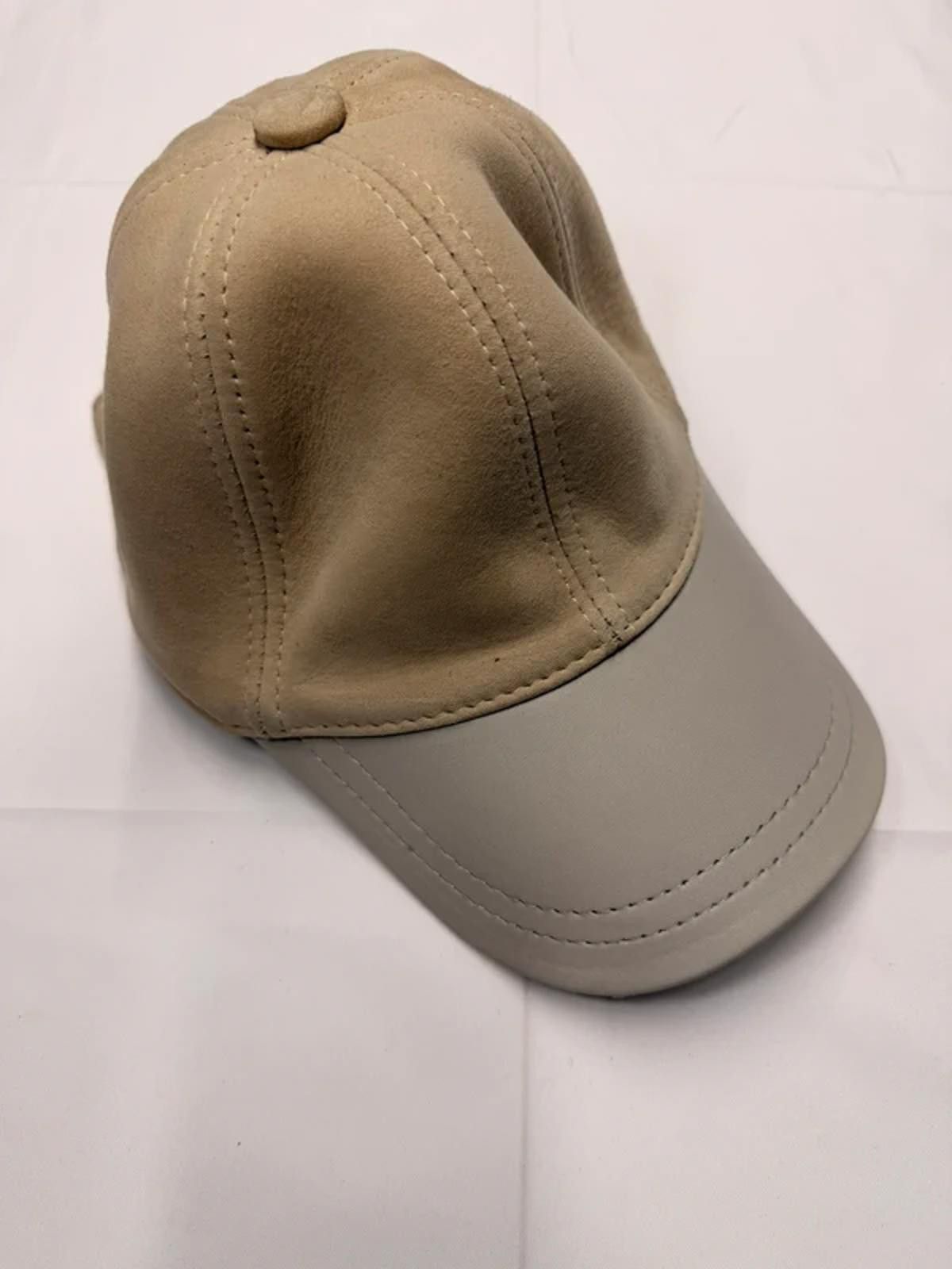 Other NEW Suede Leather Baseball Cap - Premium Hat 038 Size ONE SIZE - 3 Thumbnail