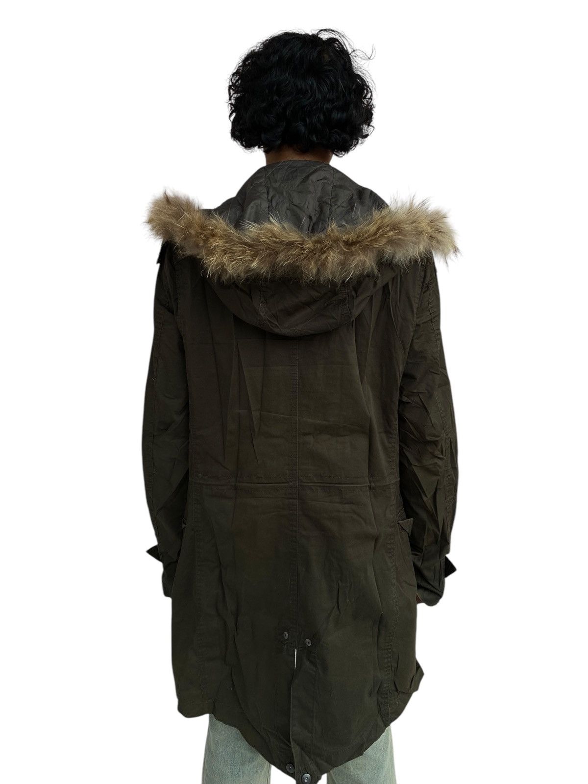 If Six Was Nine 2000s Nicole Club For Man - Fur Raccoon Hoodie Cargo Jacket Size US L / EU 52-54 / 3 - 2 Thumbnail