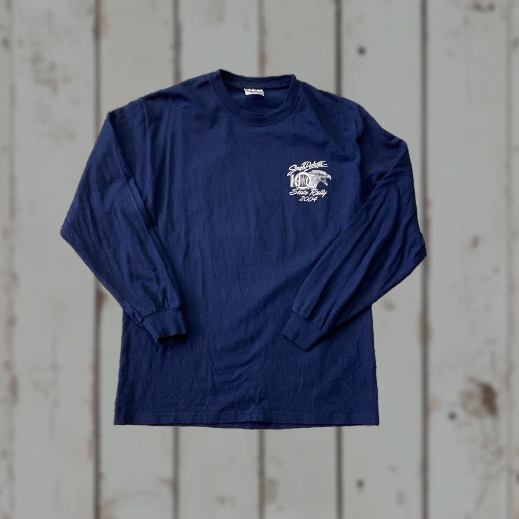 Vintage VINTAGE Sturgis T-Shirt South Dakota Rapid City Rally 15th Annual 2004 Mens Medium Blue Short Sleeve Crew Neck Cotton Double-Sided Size US M / EU 48-50 / 2 - 1 Thumbnail