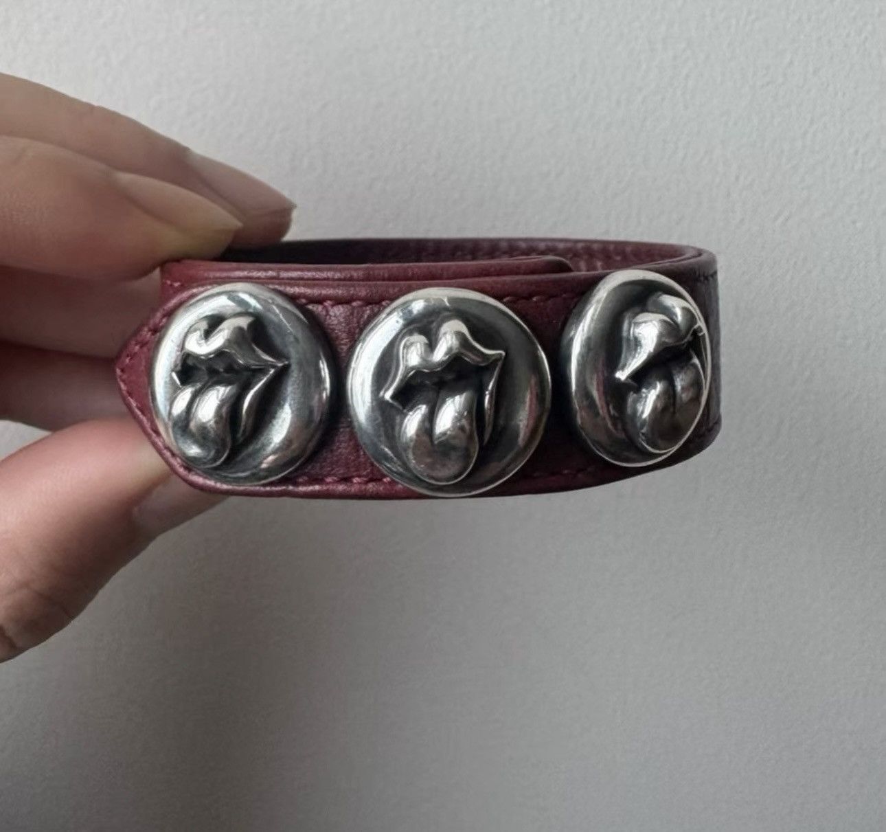 Chrome Hearts Chrome Hearts Rare Triple Silver Rolling Stones Bracelet Size ONE SIZE - 1 Thumbnail