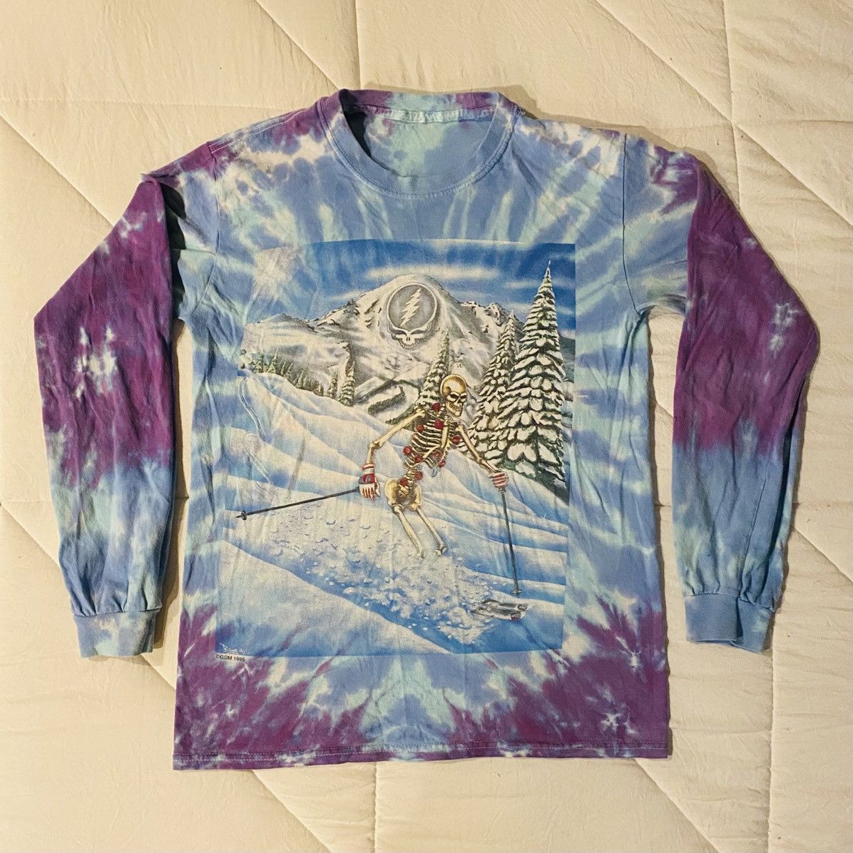 Grateful Dead × Vintage Vintage 1995 Grateful Dead Powderman Skiing L/S Shirt Small Size US S / EU 44-46 / 1 - 1 Thumbnail