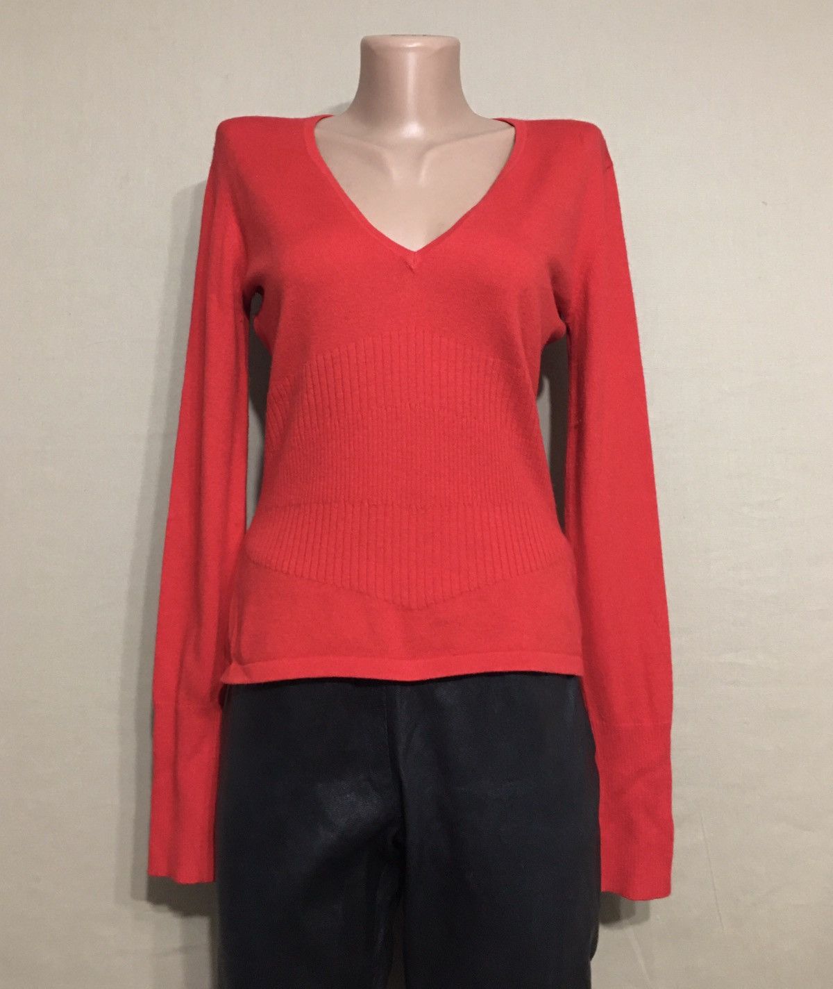 Thierry Mugler Thierry Mugler Couture Red Jumper Sweater Size S Size S / US 4 / IT 40 - 4 Thumbnail