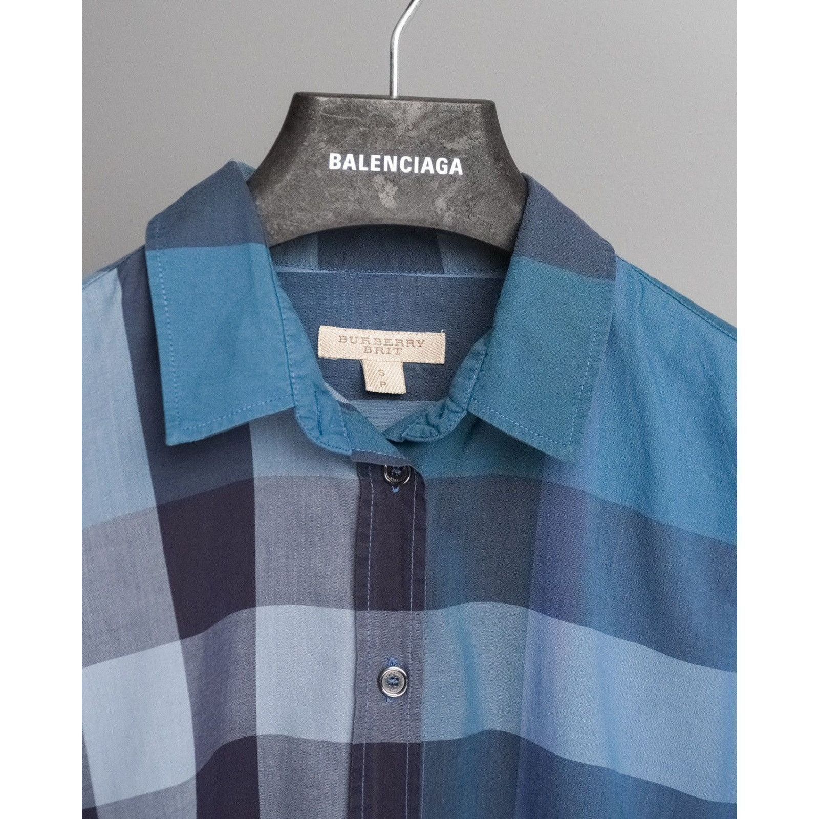 Burberry Burberry brit blue nova check long sleeve shirt Size US S / EU 44-46 / 1 - 5 Thumbnail