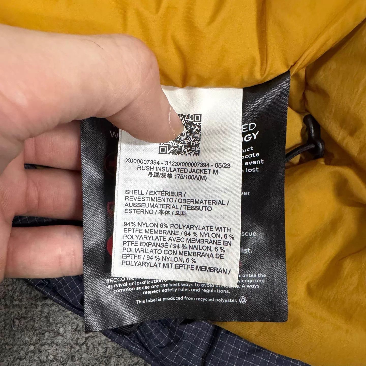 Arc'teryx Arcteryx Rush Insulated Yellow & Blue Colorblock M 99 New Size US M / EU 48-50 / 2 - 7 Thumbnail