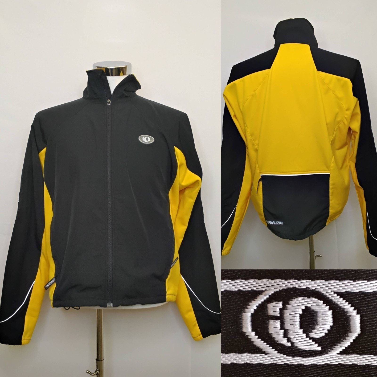 PEARL iZUMi Pearl Izumi Softshell Cycling Jacket Men's L Black/ Yellow Size US L / EU 52-54 / 3 - 1 Thumbnail