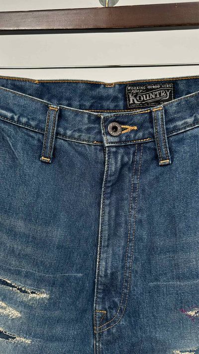 Kapital o1tko10426 Port Baggy Jeans in Indigo Size US 32 / EU 48 - 7 Thumbnail