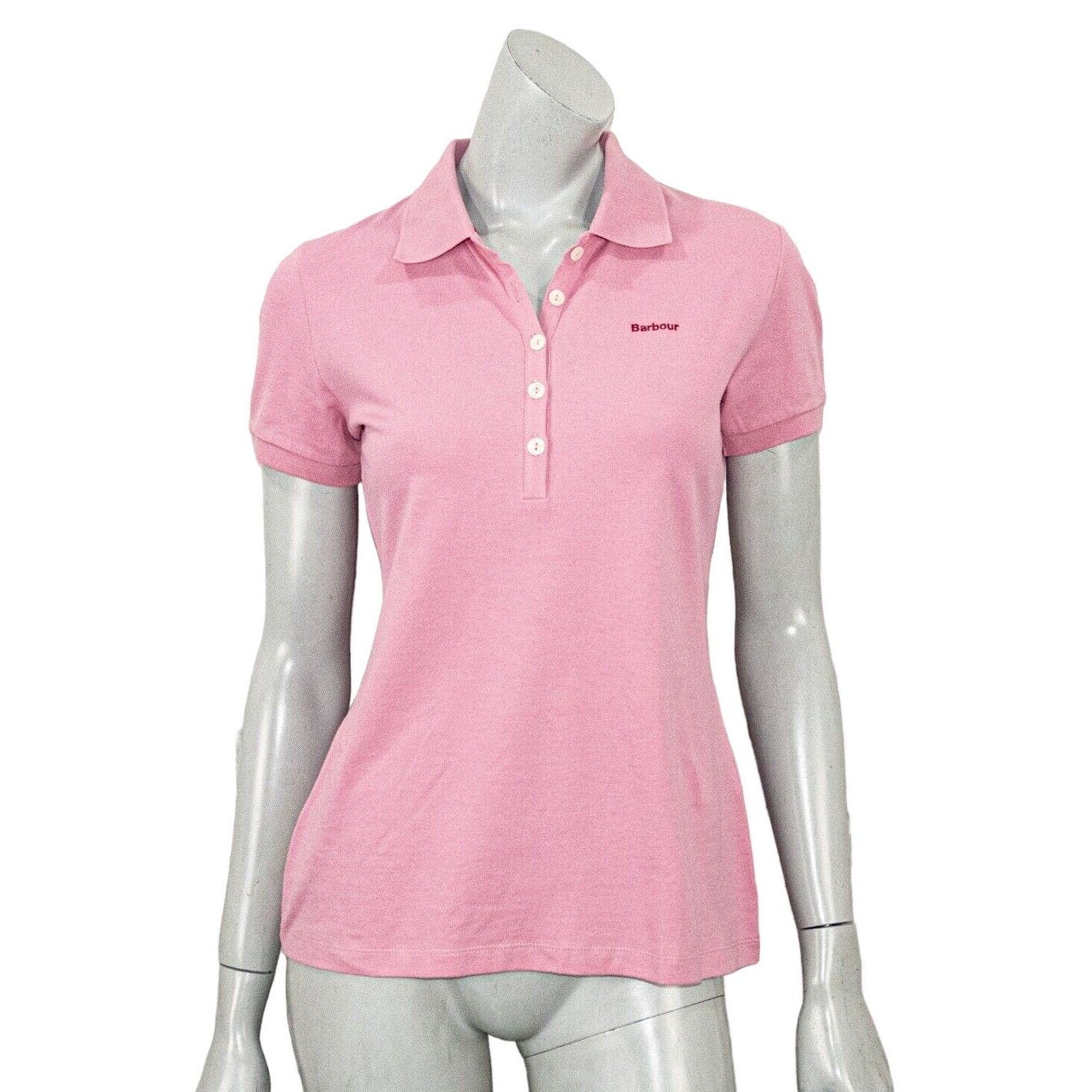 Barbour Barbour Women s Short Sleeve Polo Shirt in Pink Cotton Grailed