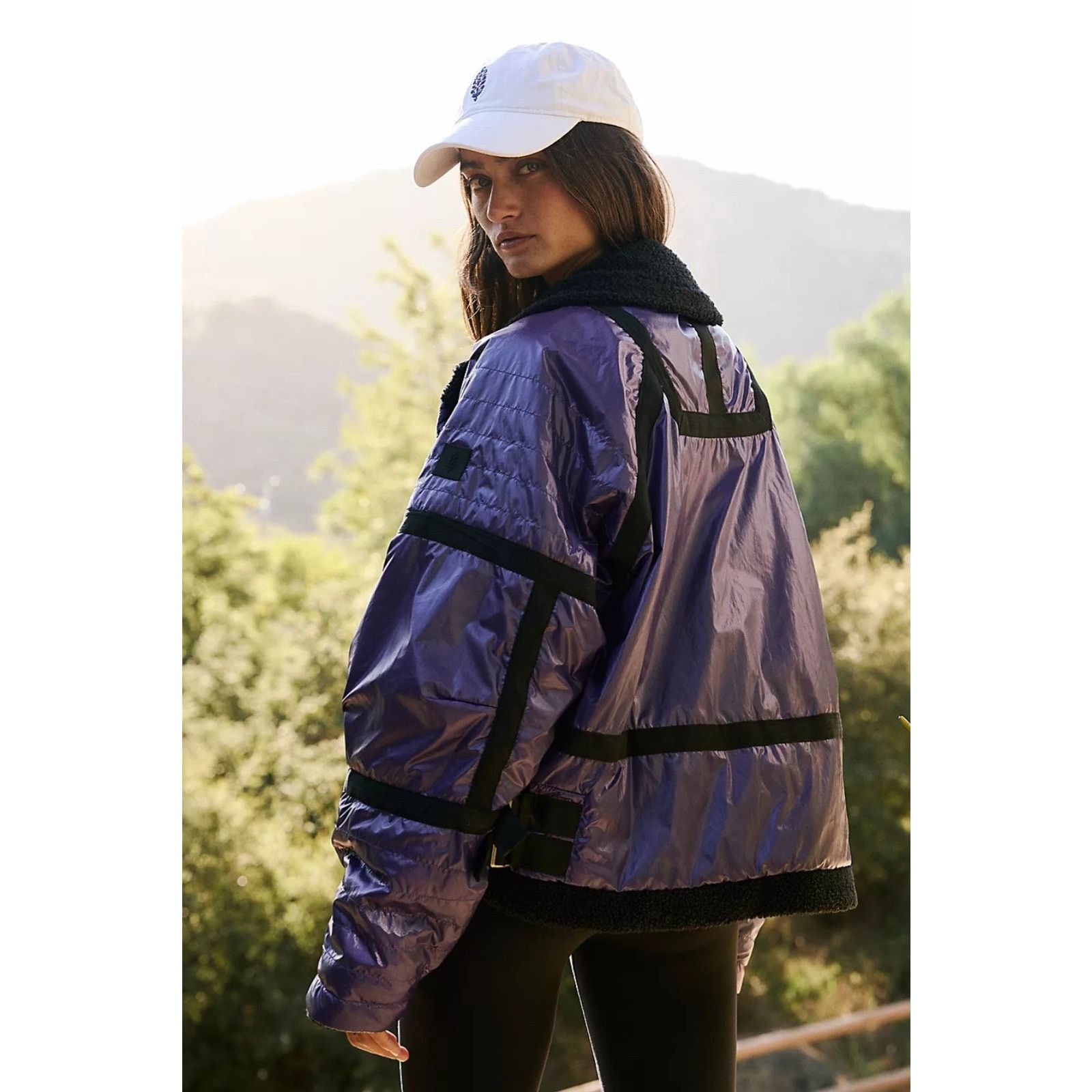 Free People New Free People FP MOVEMENT Vagabond Fleece Bomber $248 Size M / US 6-8 / IT 42-44 - 2 Thumbnail
